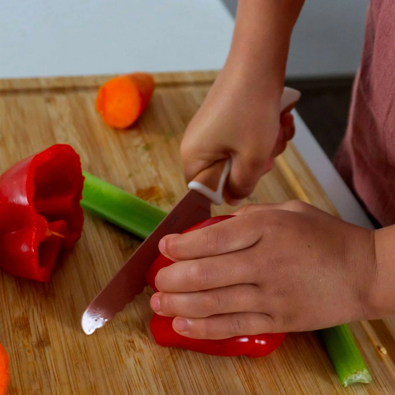 Couteau Sécuritaire pour Enfant - Rose - Image 3