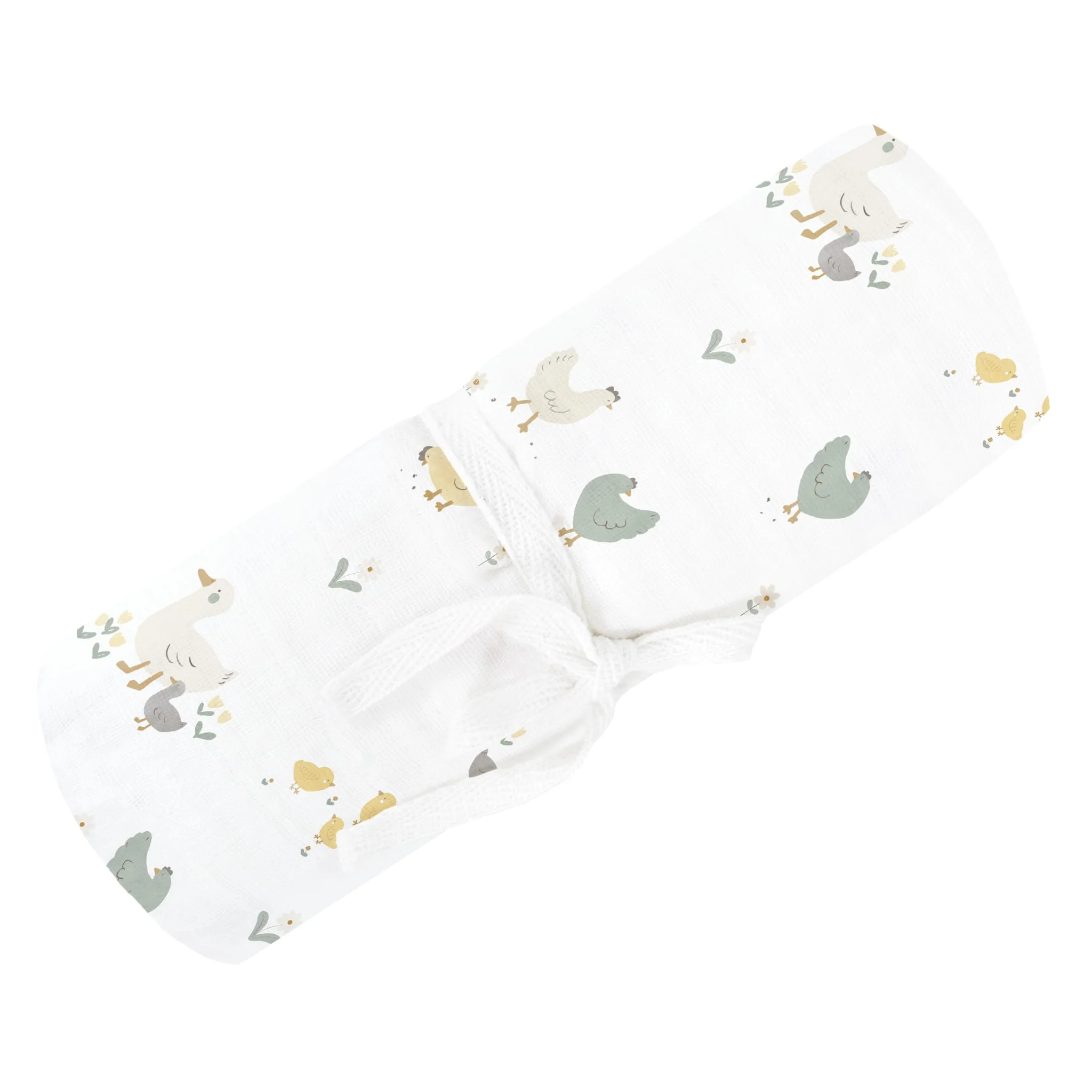 Couverture Mousseline Poules