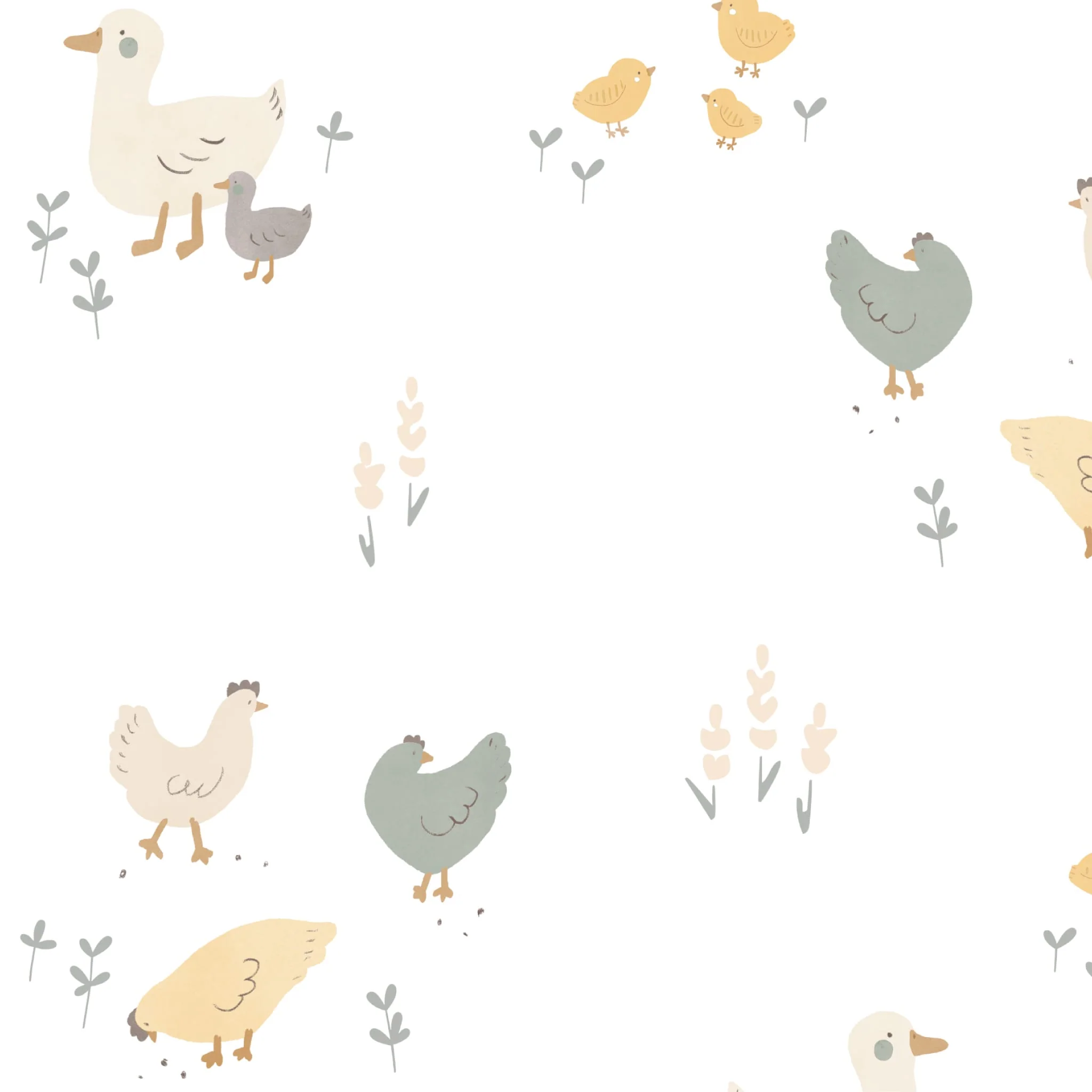 Couverture Mousseline Poules - Image 2