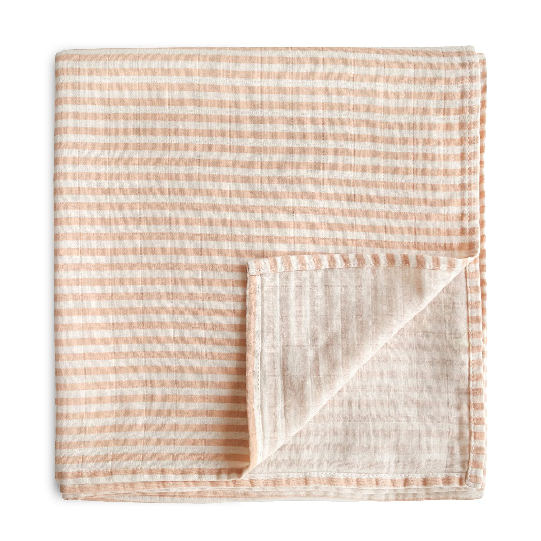 Couverture Mousseline -  Rayures Naturel
