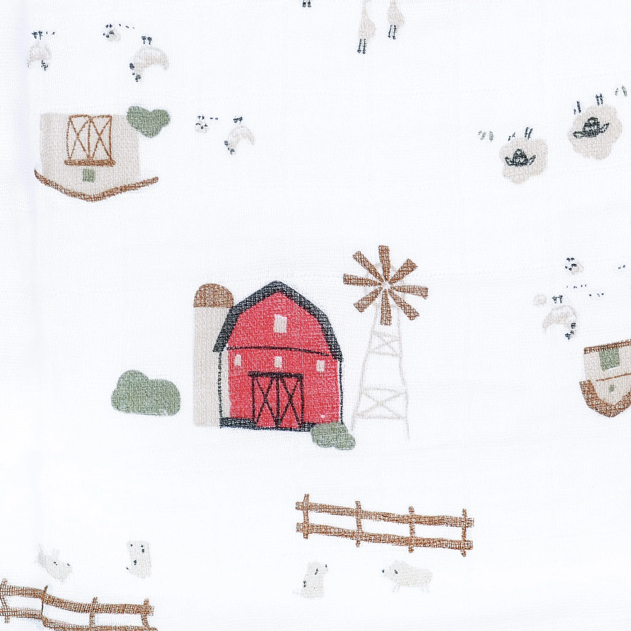 Couverture Mousseline Ferme - Image 3