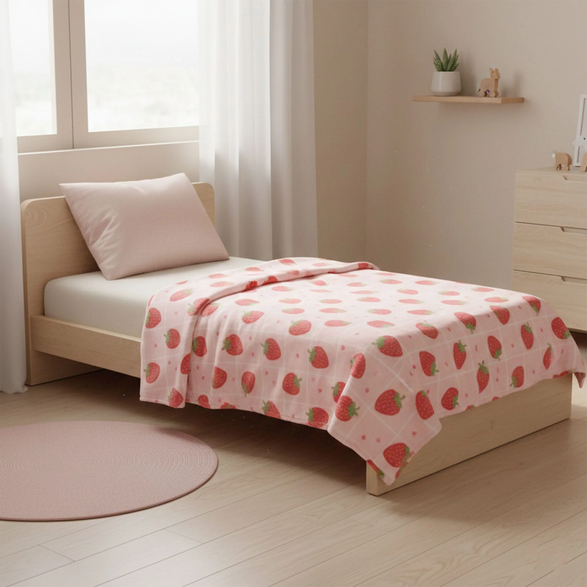 Couverture Peluche Fraises - Image 5