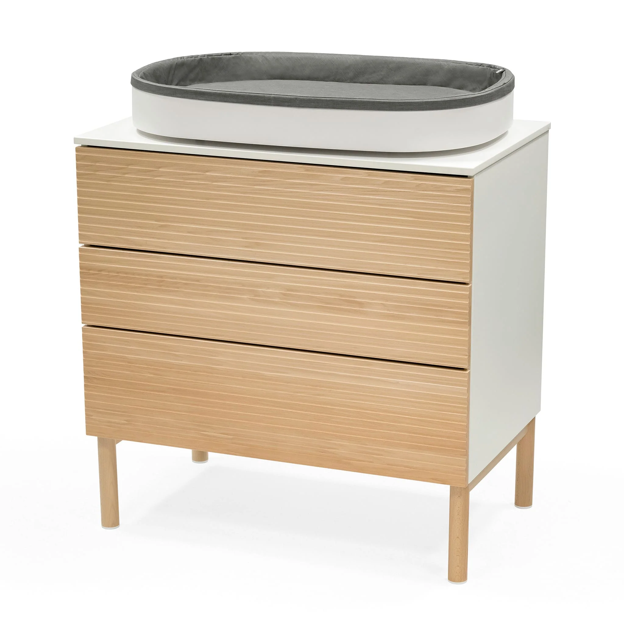 Matelas à Langer Stokke® Sleepi™ - Blanc / Gris - Image 4