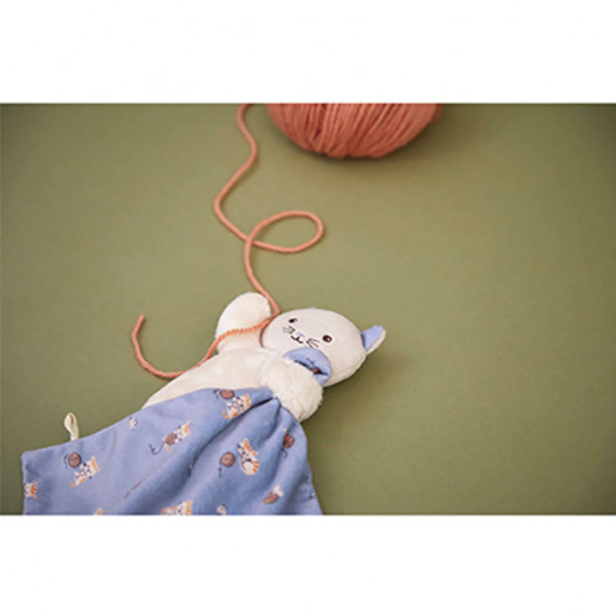 Doudou Chat Carré Douceur - Lila - Image 3