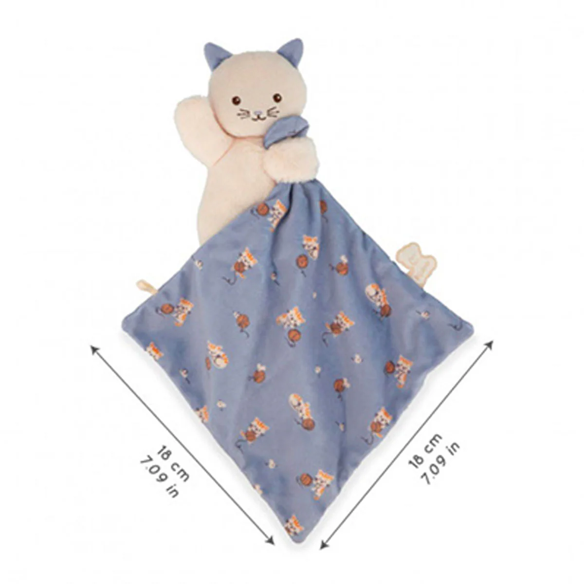 Doudou Chat Carré Douceur - Lila - Image 5