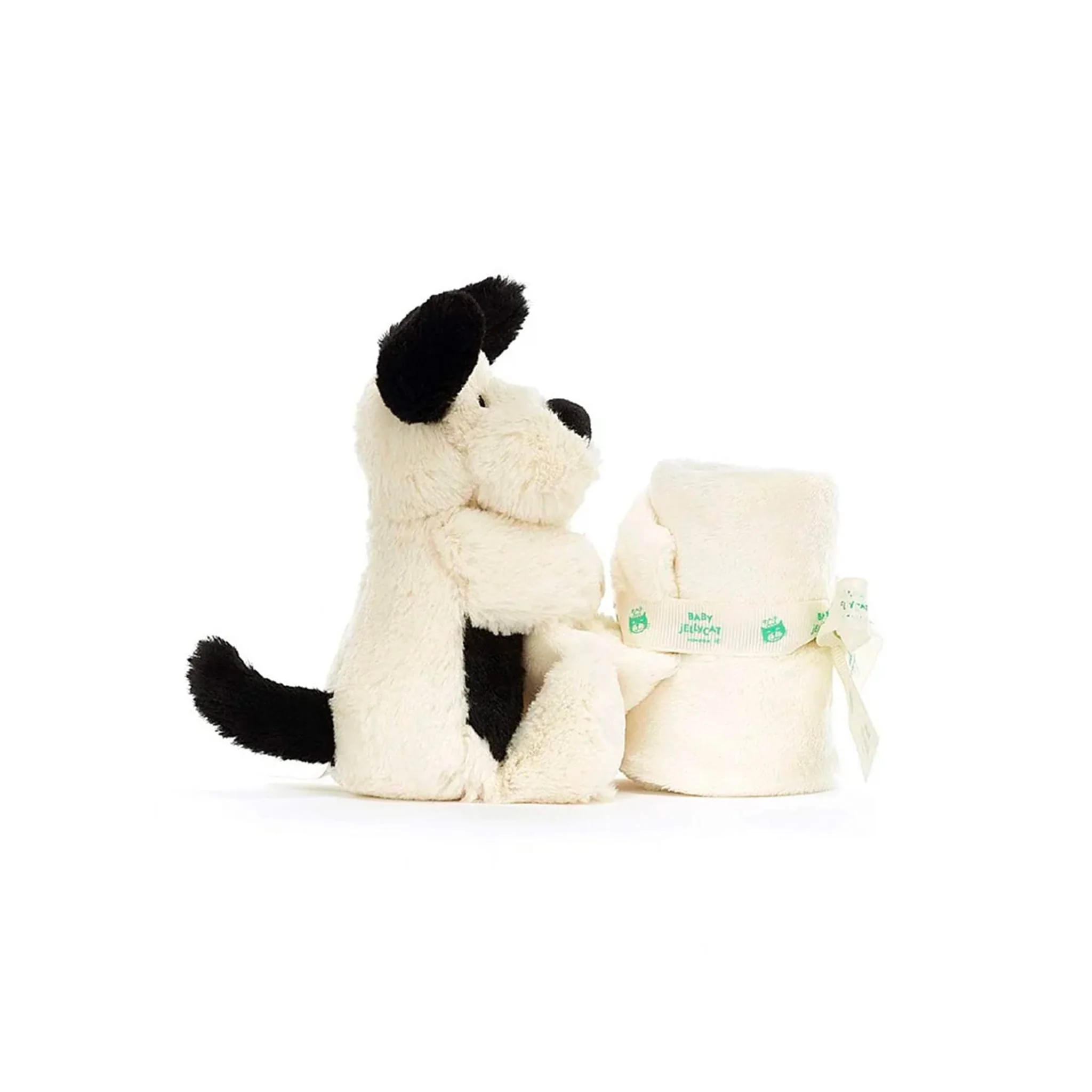 Doudou Éveil Chiot Noir & Crème - Image 3