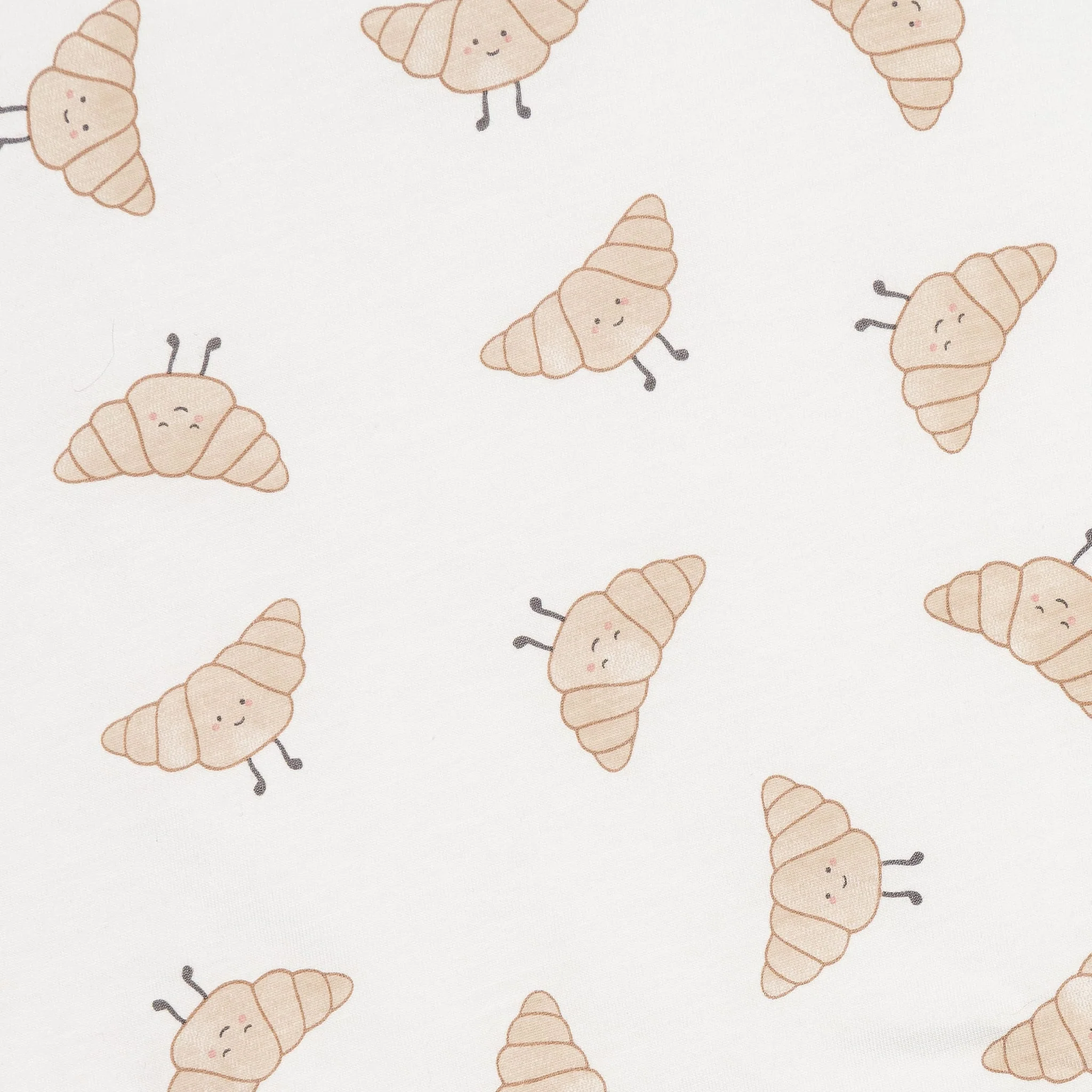 Drap Contour pour Lit de Bébé - Croissants - Image 3