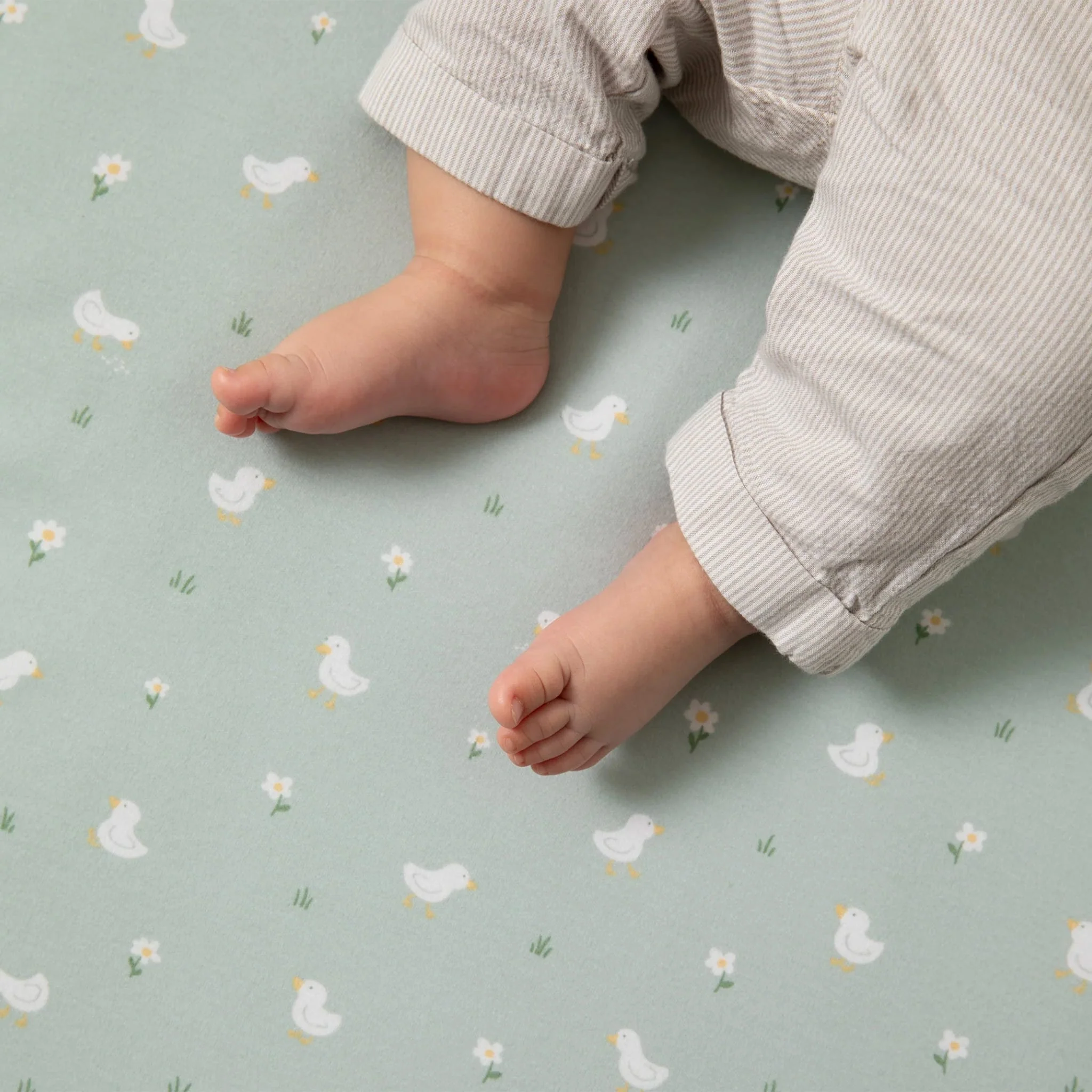 Drap Contour pour lit de Bébé - Petites Oies - Image 2