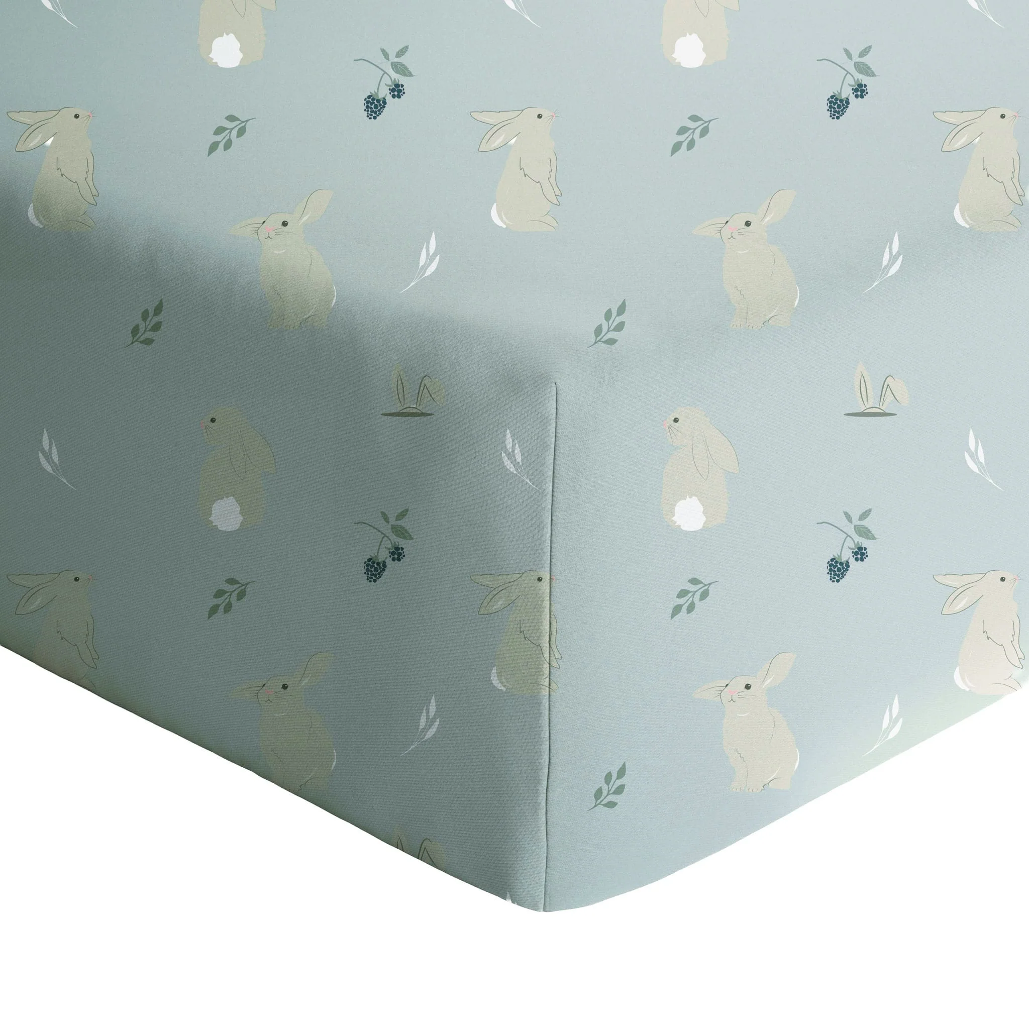 Drap Contour pour Lit de Bébé - Lapins