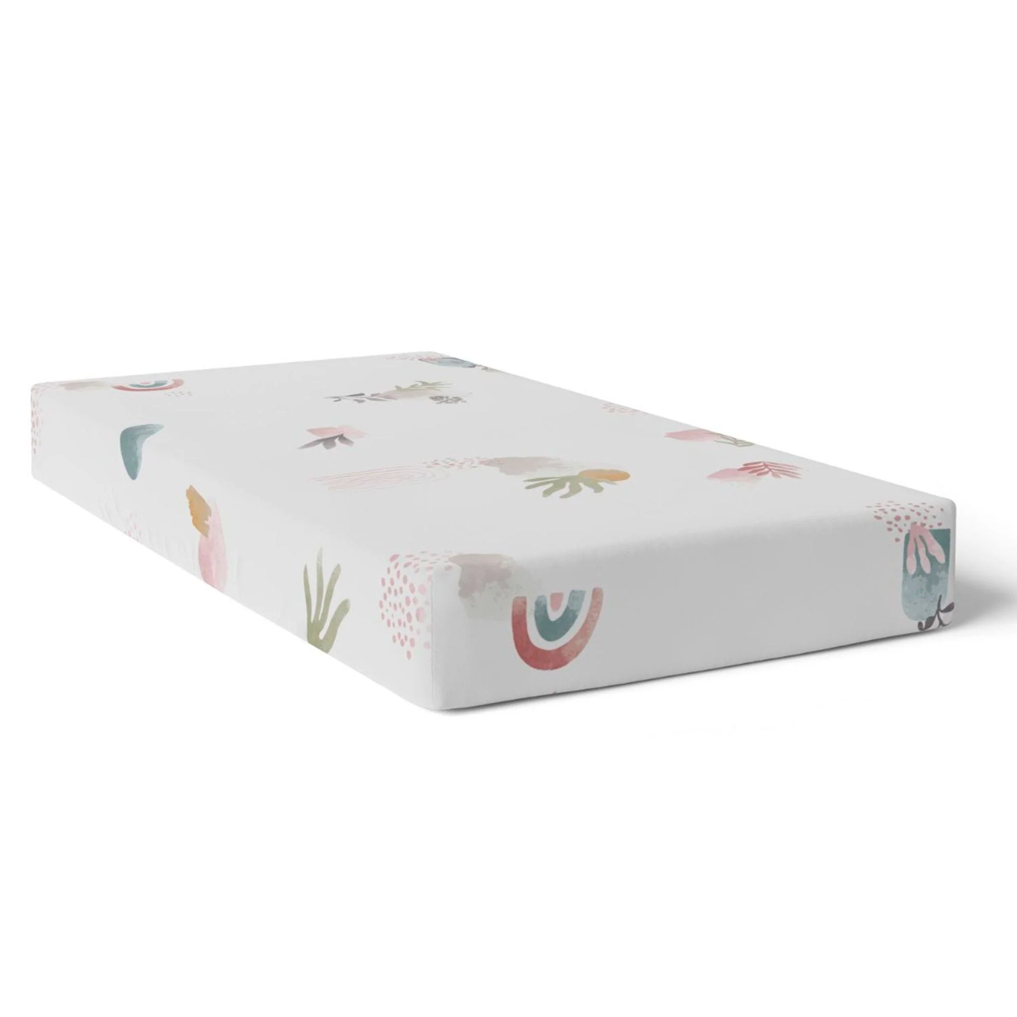 Drap Contour Percale pour Lit de Bébé - Floral