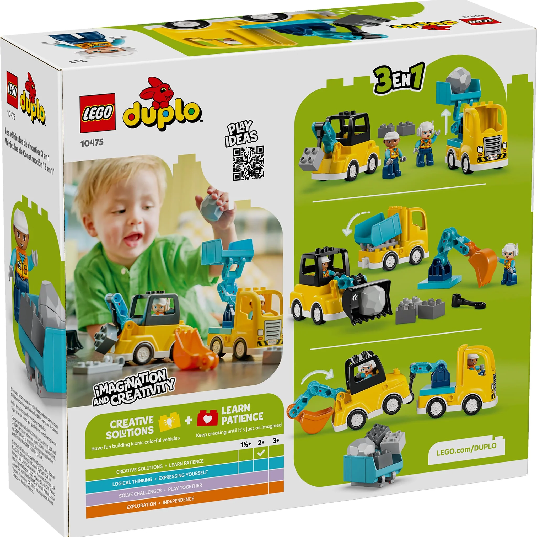 LEGO® DUPLO® Ma ville Les véhicules de chantier 3 en 1 - Image 2