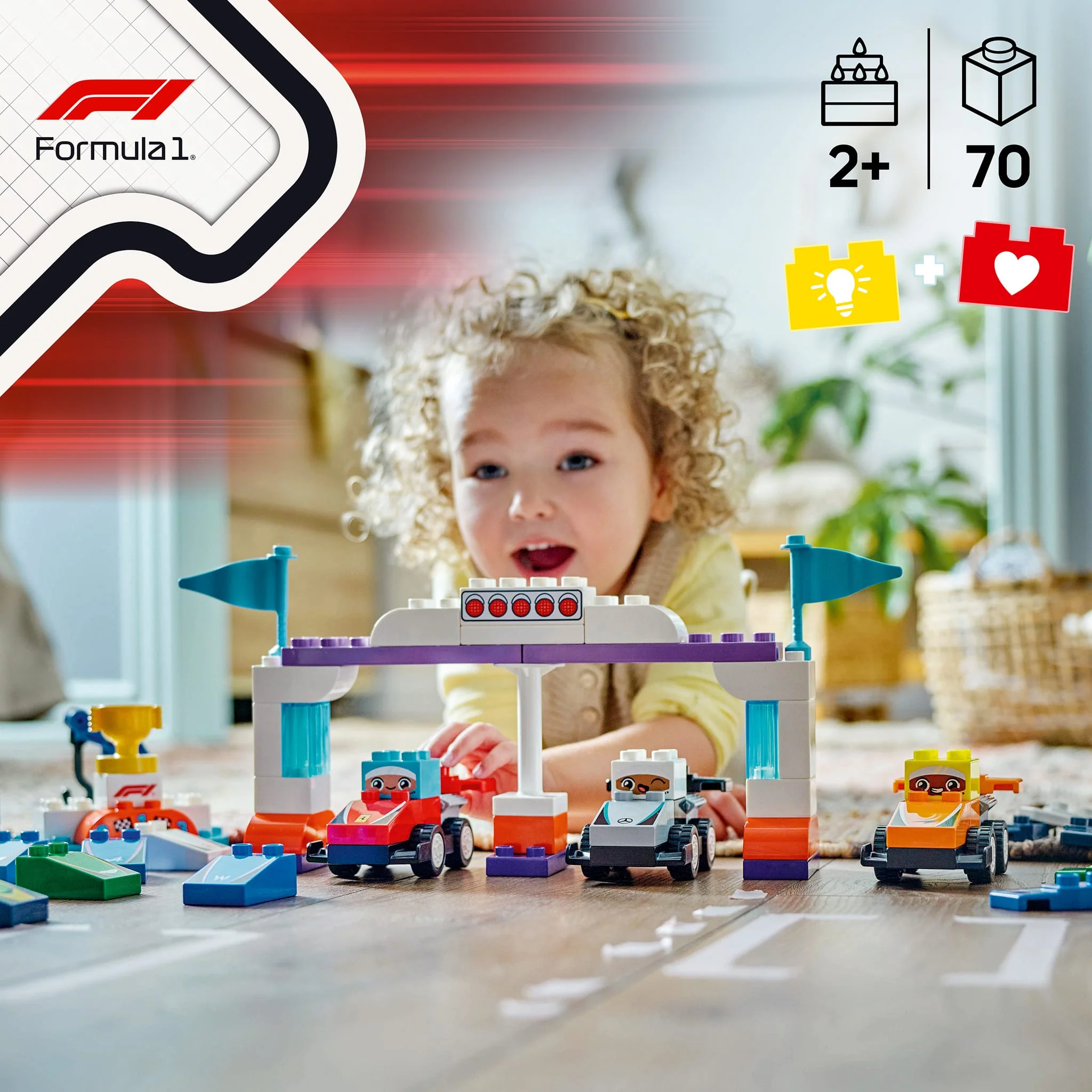 LEGO® DUPLO® Ma ville Les voitures de course et les pilotes d’écurie de F1® - Image 2
