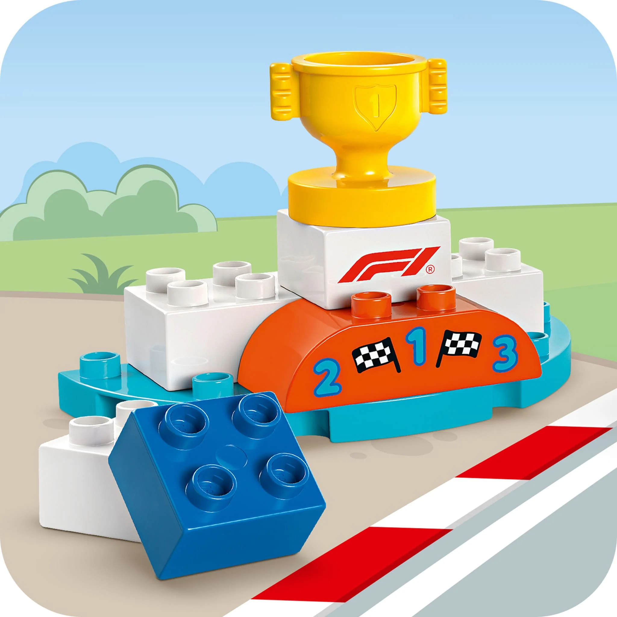 LEGO® DUPLO® Ma ville Les voitures de course et les pilotes d’écurie de F1® - Image 3