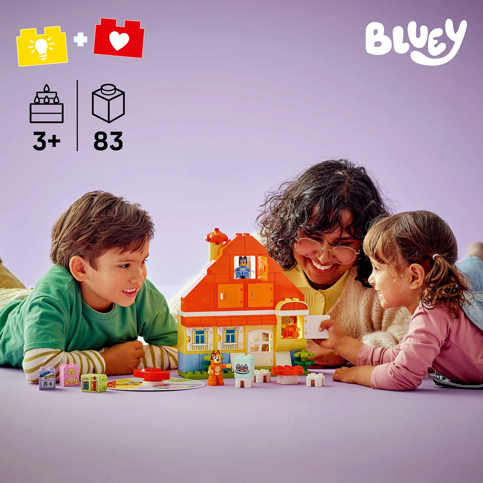 LEGO® DUPLO® La maison de la famille de Bluey avec jeu de mémoire - Image 2