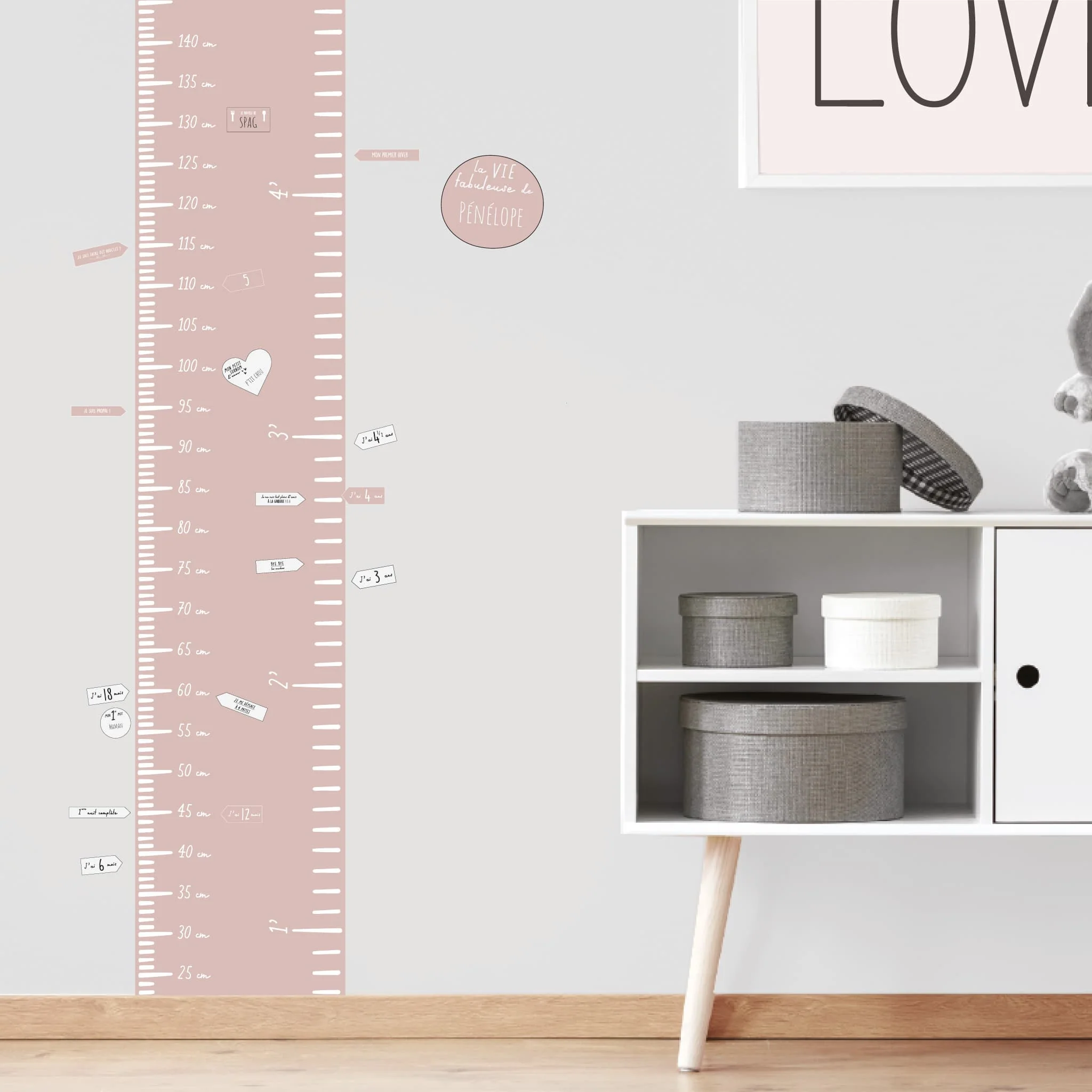 Ăchelle de Croissance Moderne luxe Rose - Image 4