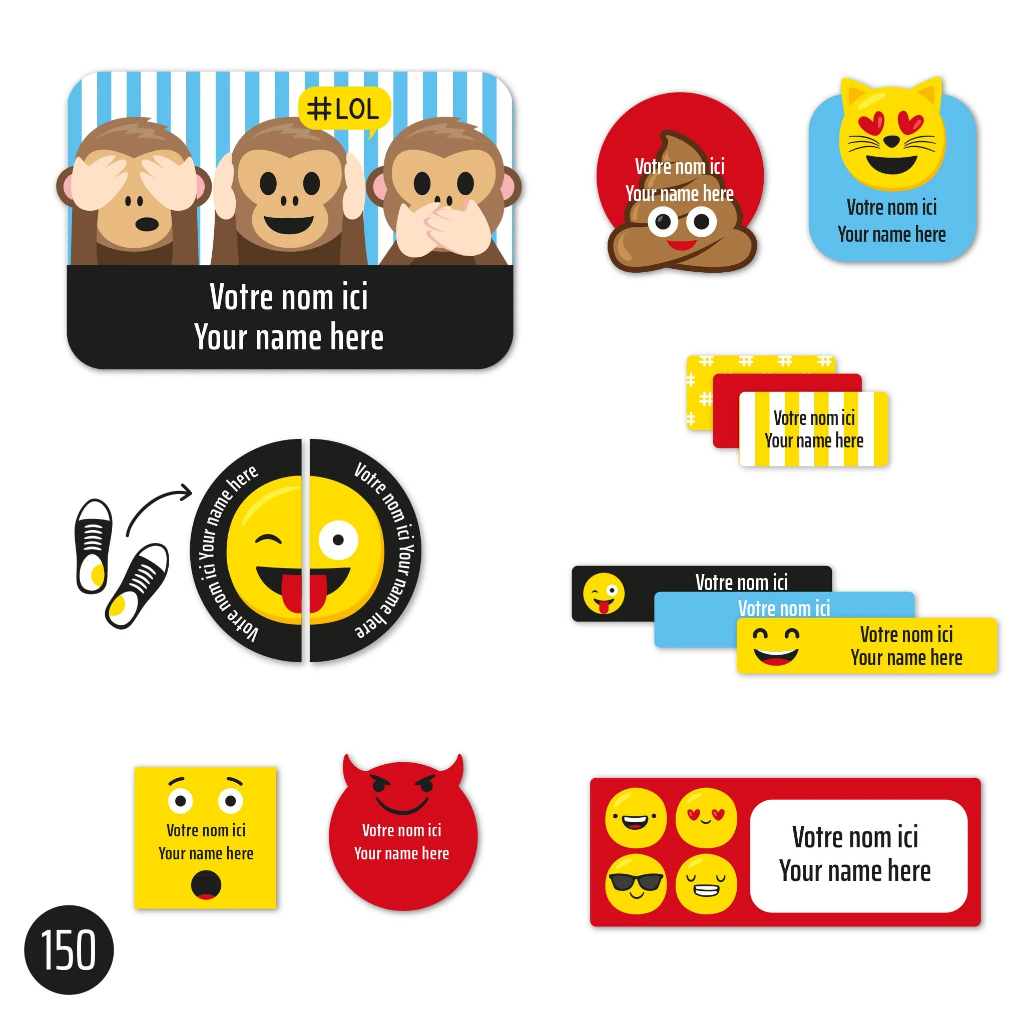 Étiquettes Essentiel - Émojis