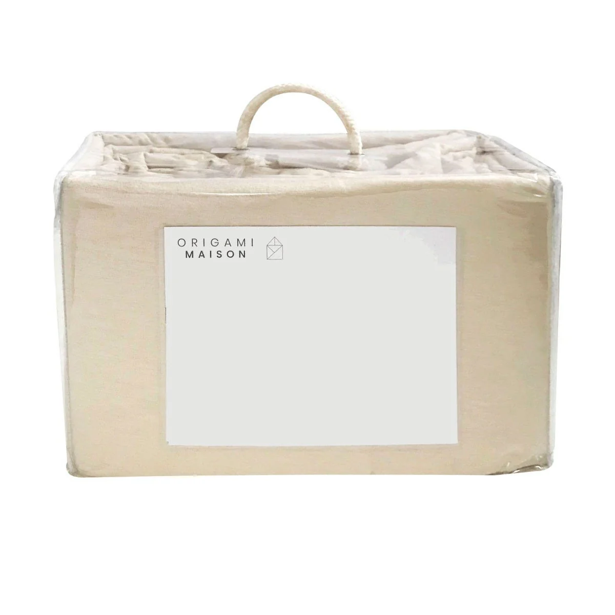 Ensemble Draps Flanelle Lit Double - Avoine - Image 8