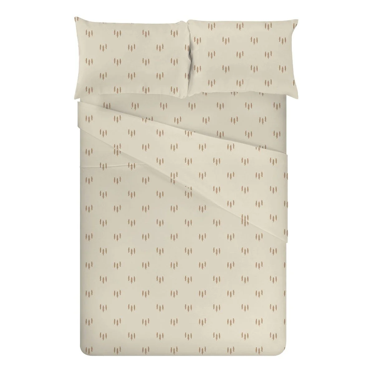 Ensemble Draps Flanelle Lit Double - Pins - Image 4