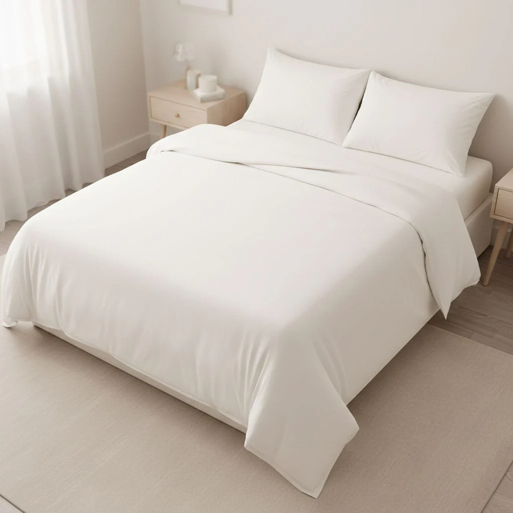 Ensemble Draps Lit Double - Ivoire - Image 6