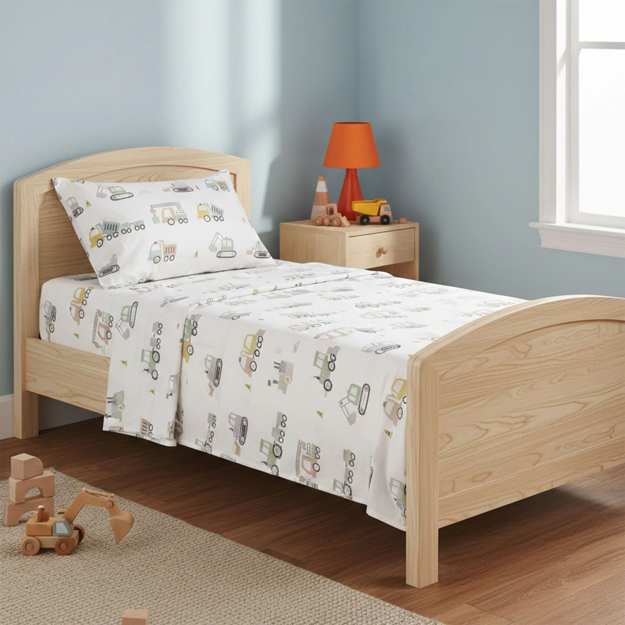 Ensemble Draps Lit Simple - Camions - Image 2