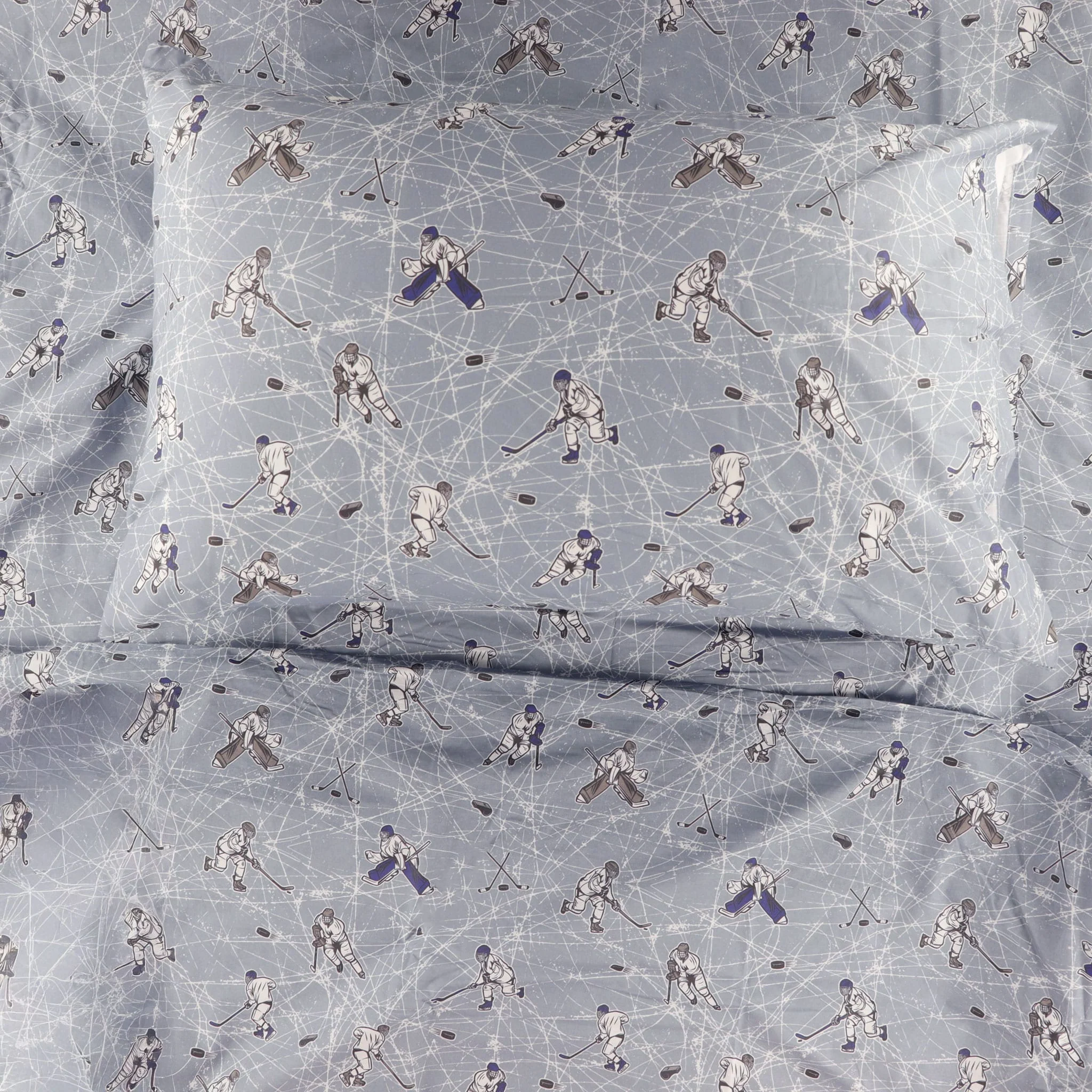 Ensemble Draps Lit Simple - Patinoire Hockey