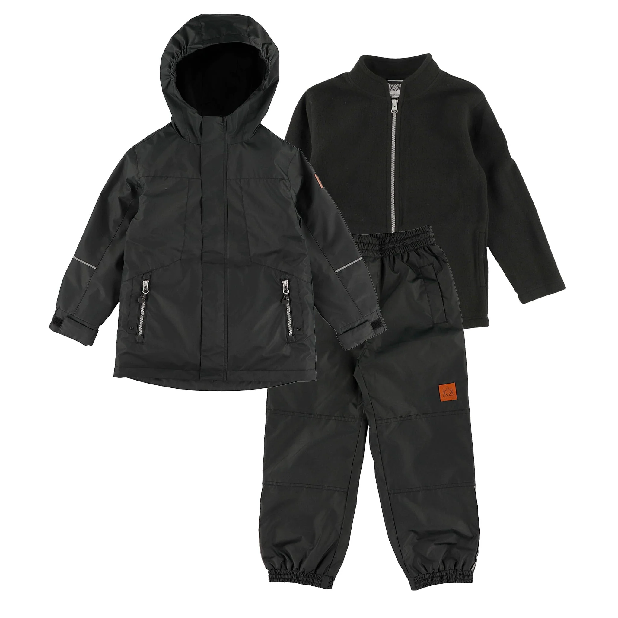 Ensemble Extérieur 3-en-1 Noir 2-6ans