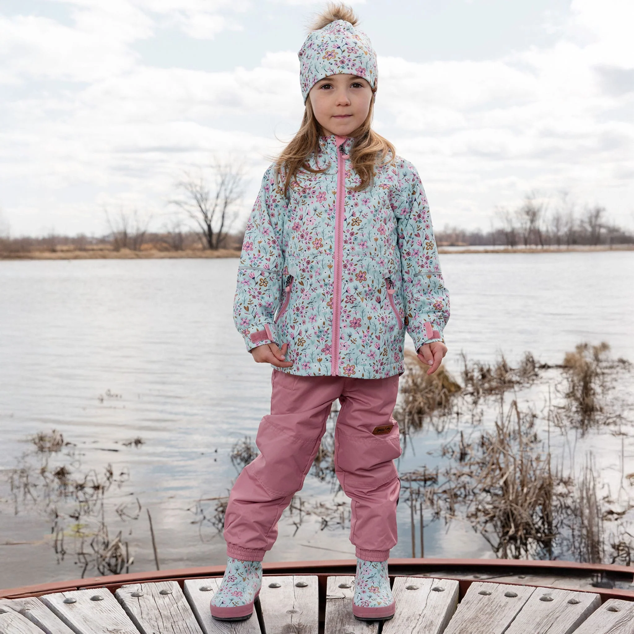 Ensemble Extérieur Petites Fleurs 2-6ans - Image 2