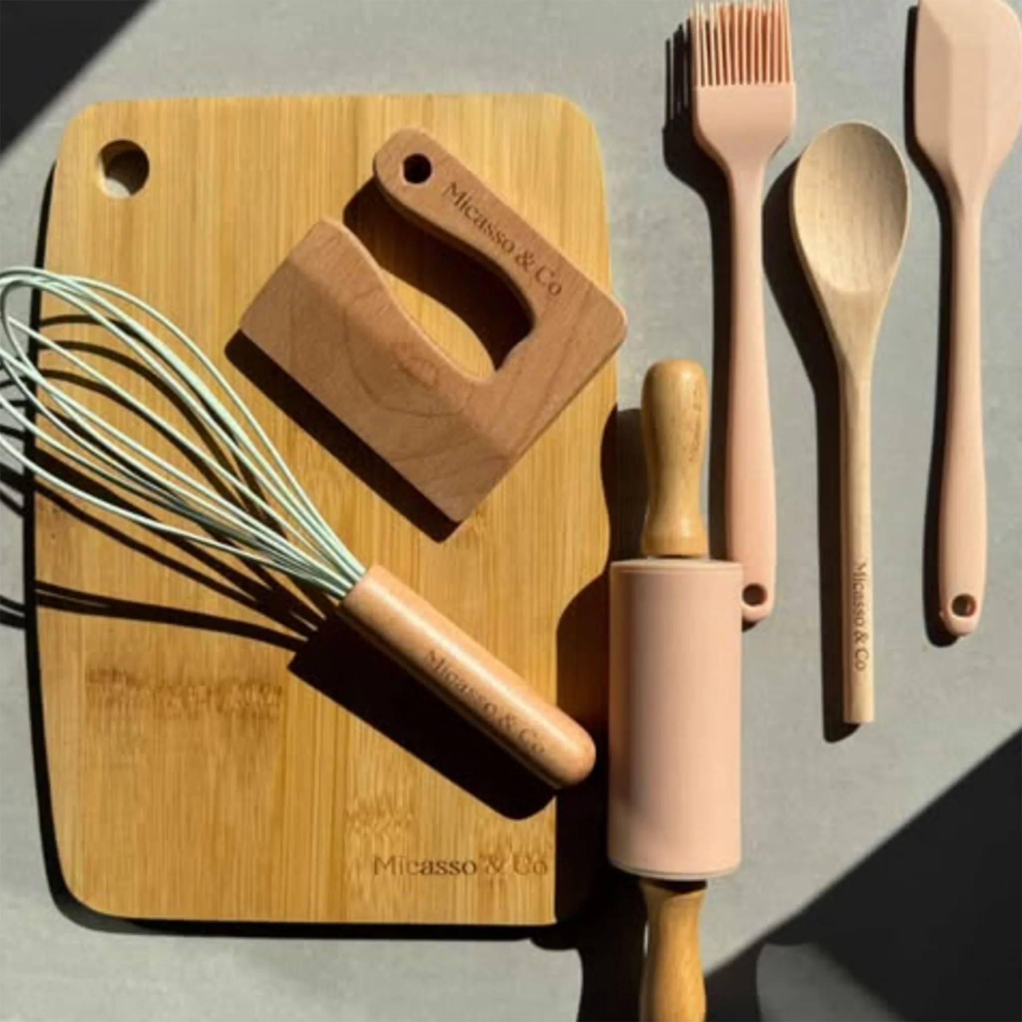 Ensemble Mini Chef 7-en-1 - Rose Guimauve