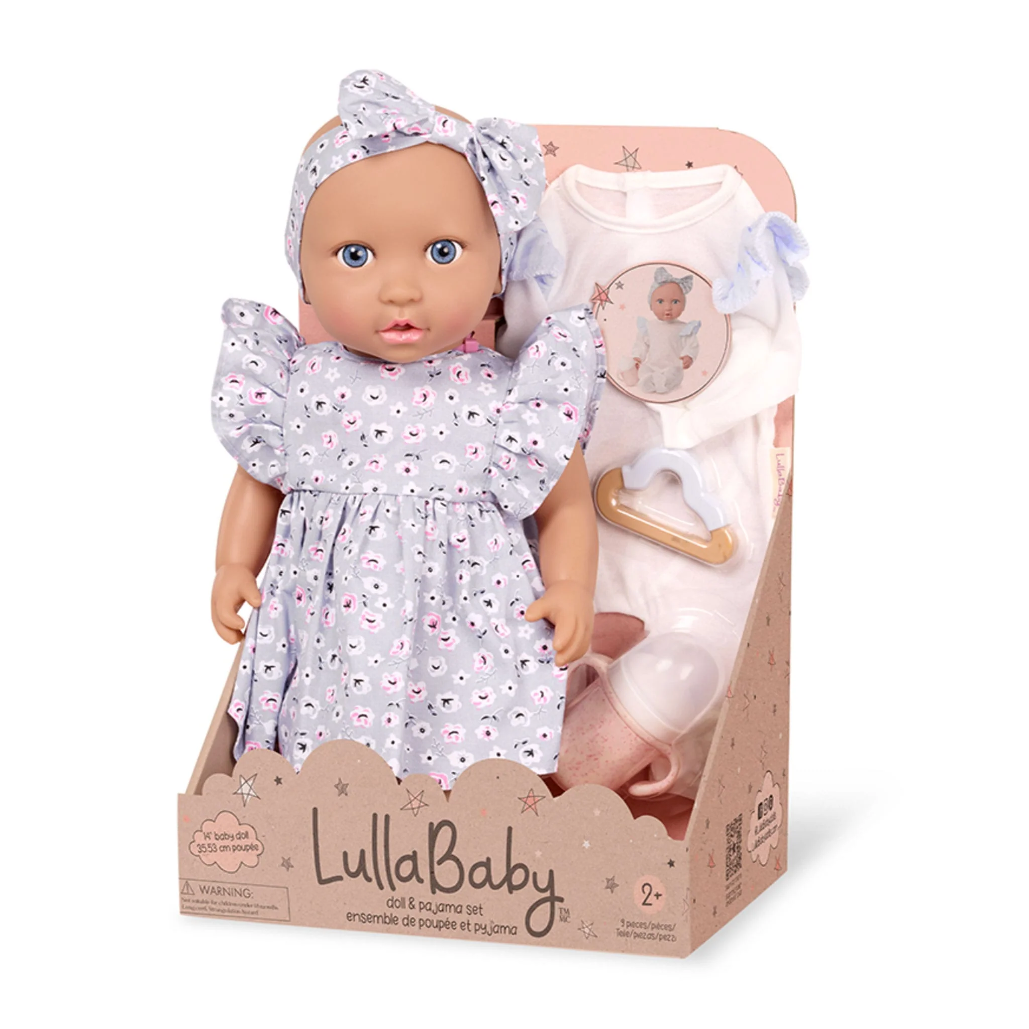 Ensemble Poupée Accessoires et Pyjama Bleus - Image 3