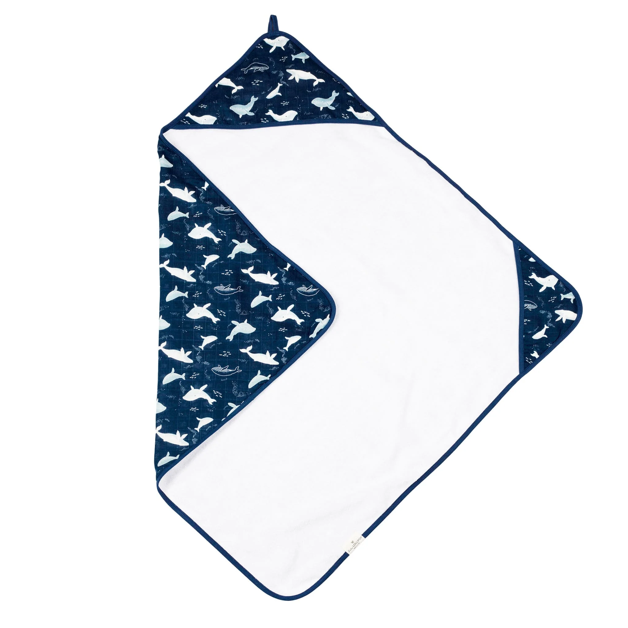 Ensemble Serviette Ă Capuchon - Baleines - Image 2
