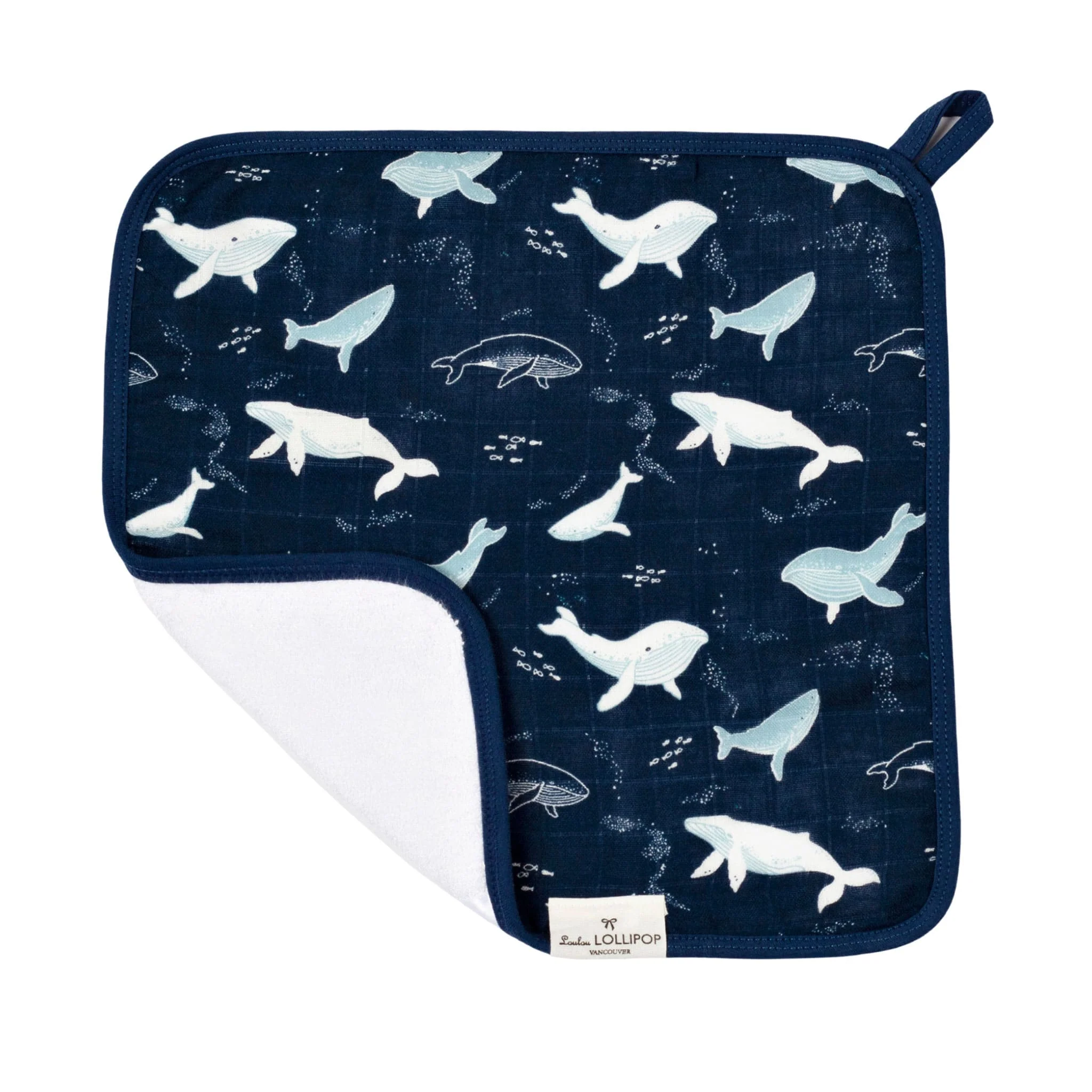Ensemble Serviette Ă Capuchon - Baleines - Image 3