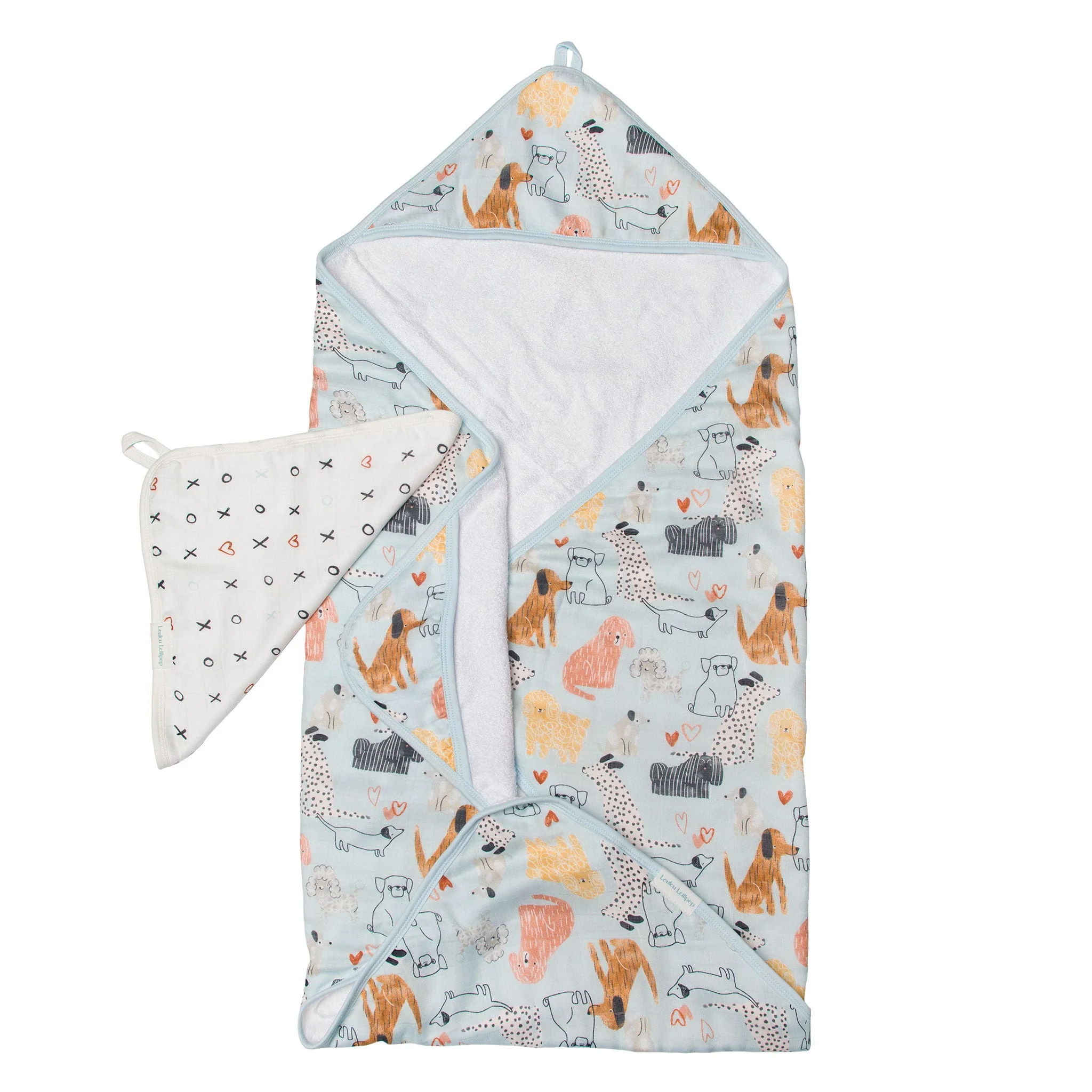 Ensemble Serviette Ă Capuchon - Chiens