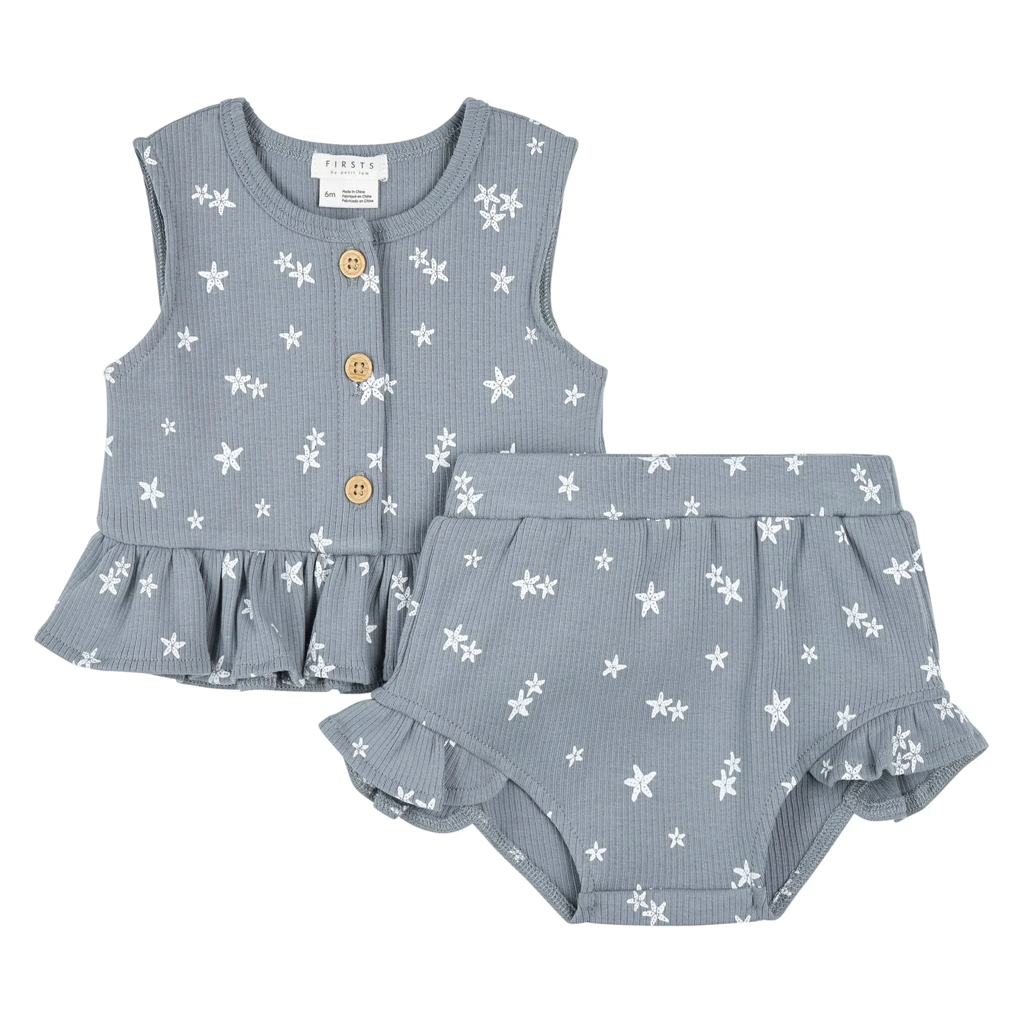 Ensemble Short Deux Pièces Dauphins 3-24mois