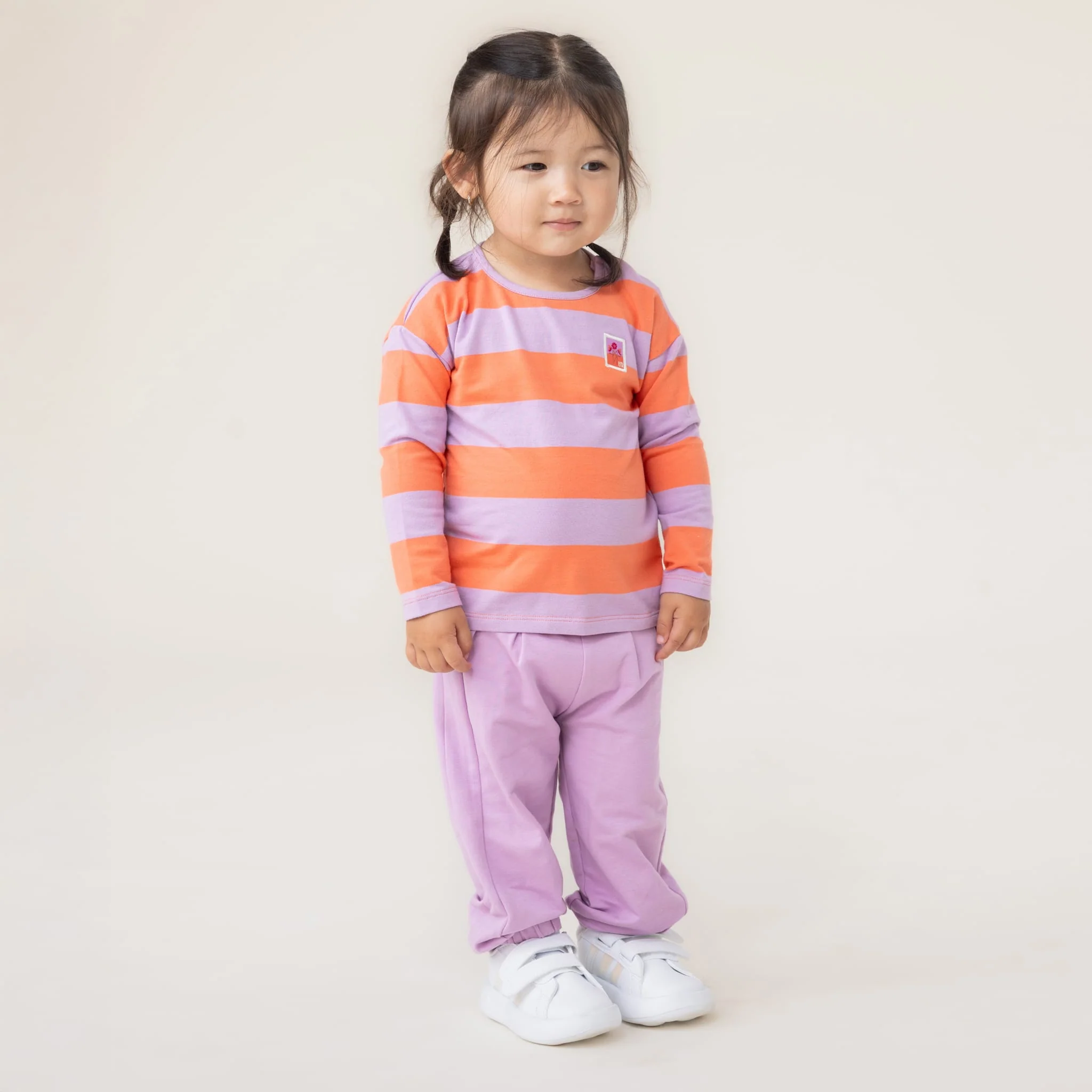 Ensemble T-shirt Rayé Floraison 6-24mois - Image 2
