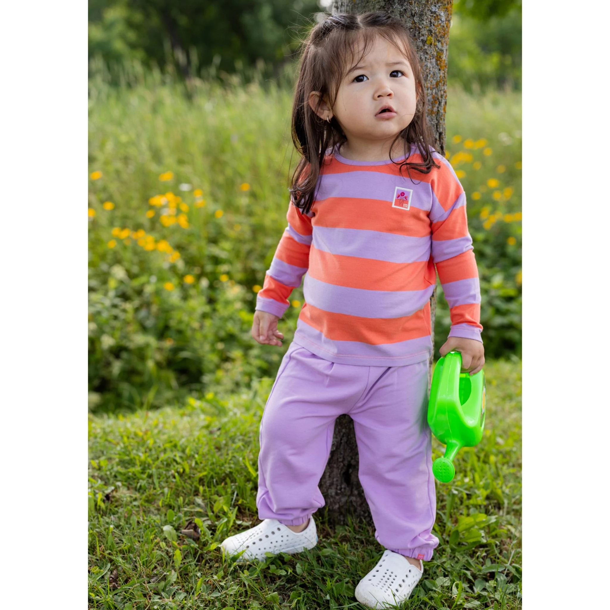 Ensemble T-shirt Rayé Floraison 6-24mois - Image 8