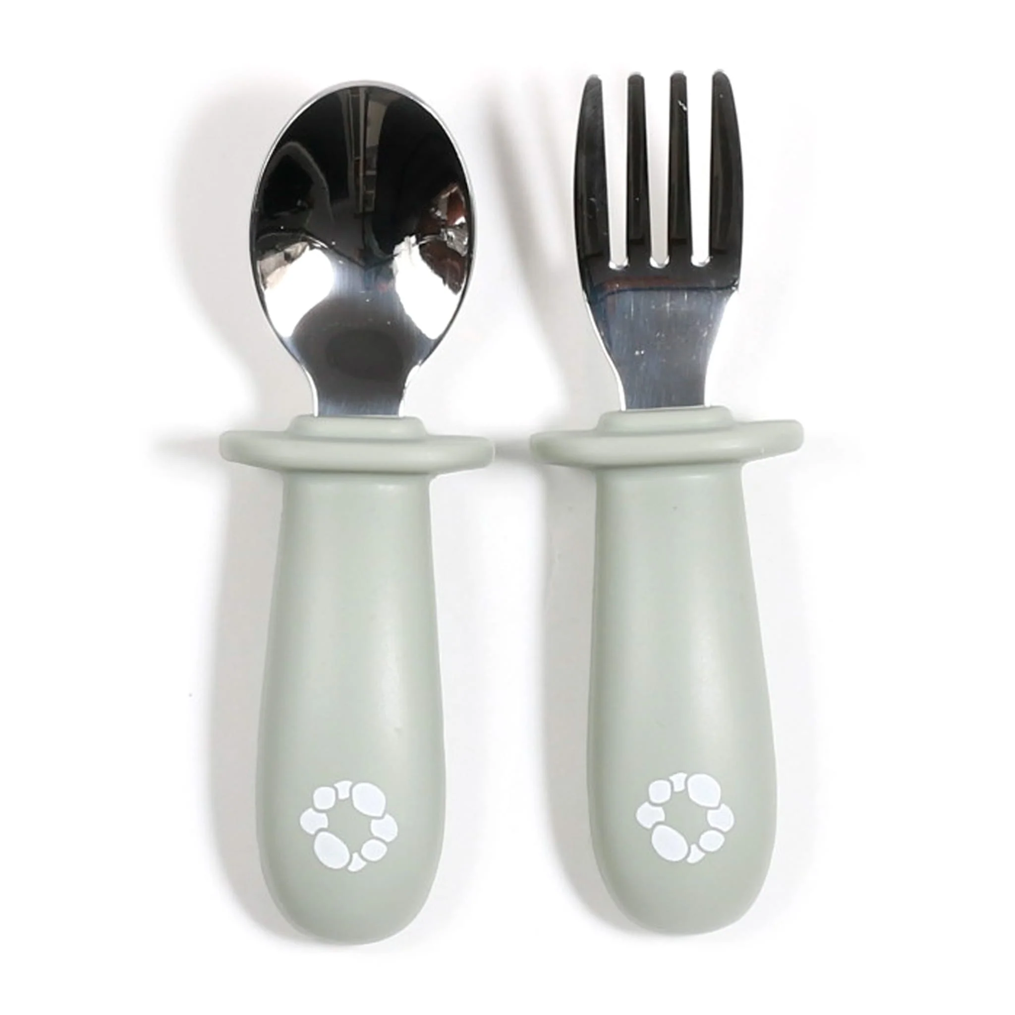 Ensemble de Cuillère & Fourchette d’Apprentissage  - Sauge