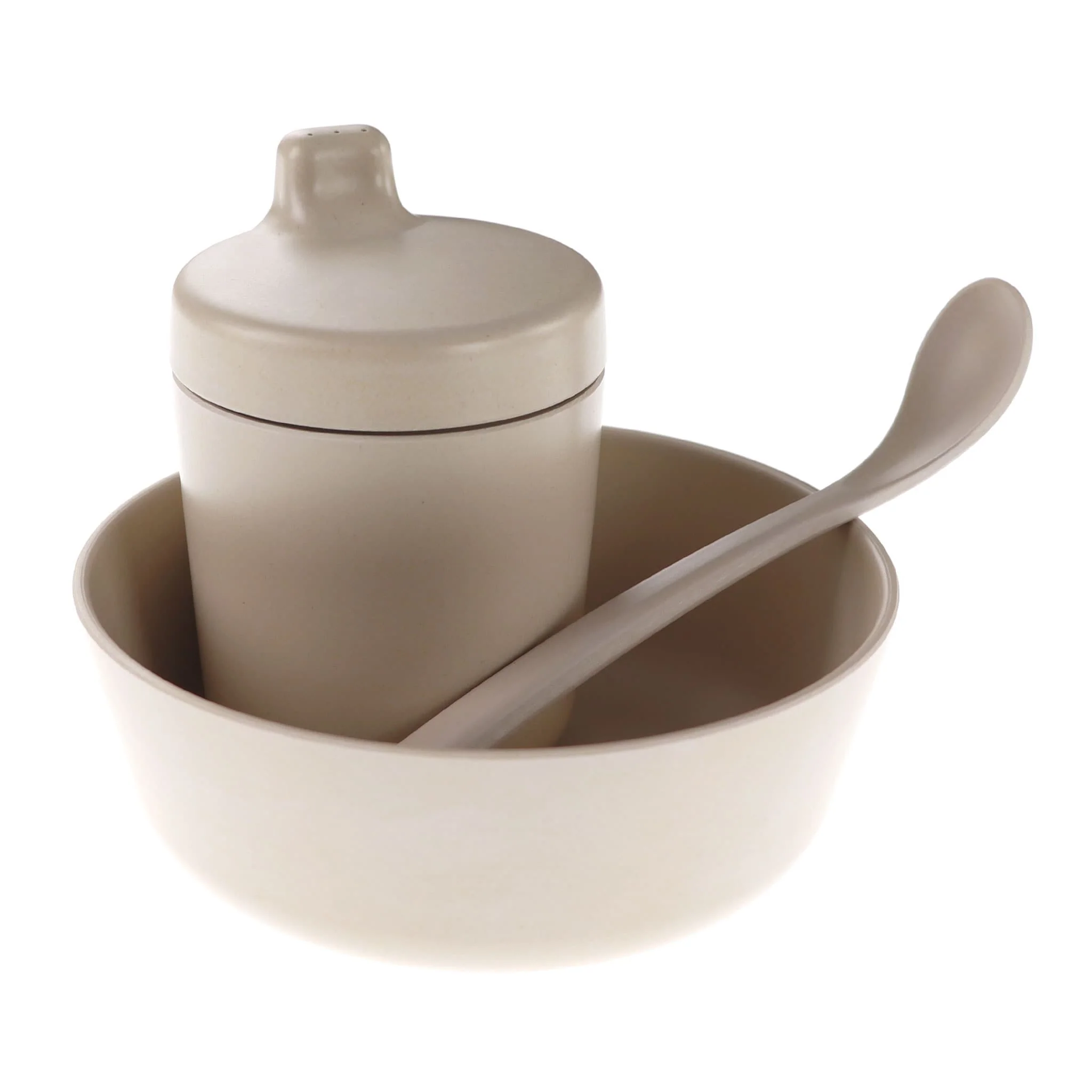 Ensemble de Vaisselle en Bambou pour Bébé - Fog - Image 2