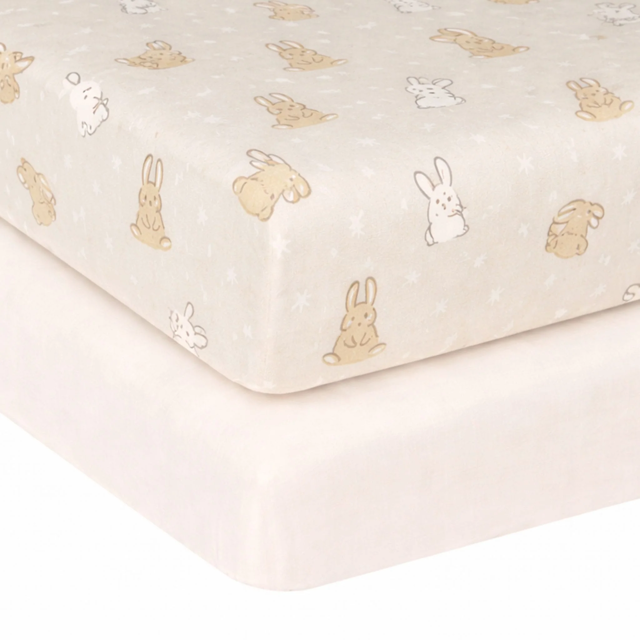 Drap Contour (2) pour Lit de Bébé - Lapins