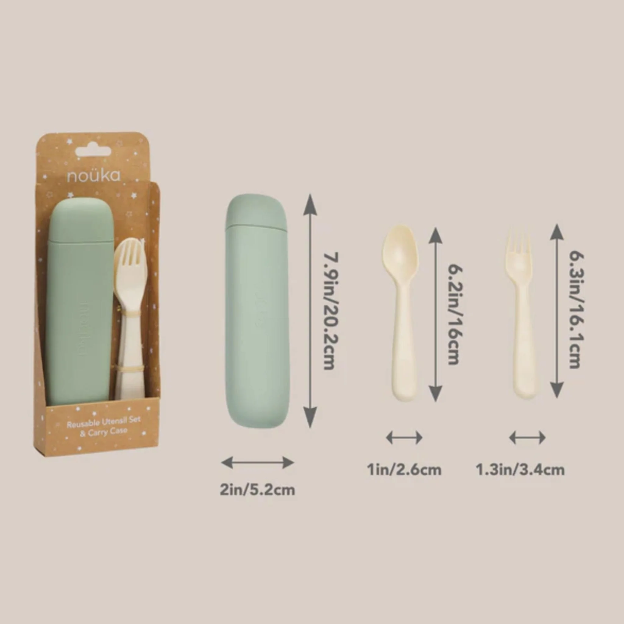 Coffret D'Ustensiles Réutilisables et Étui de Transport - Blush - Image 4
