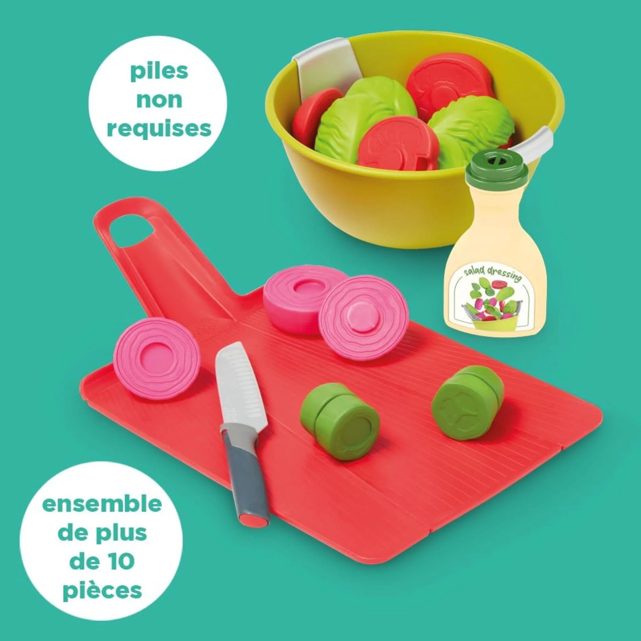 Ensemble de Jeu de Cuisine - Planche à découper et Saladier - Image 4