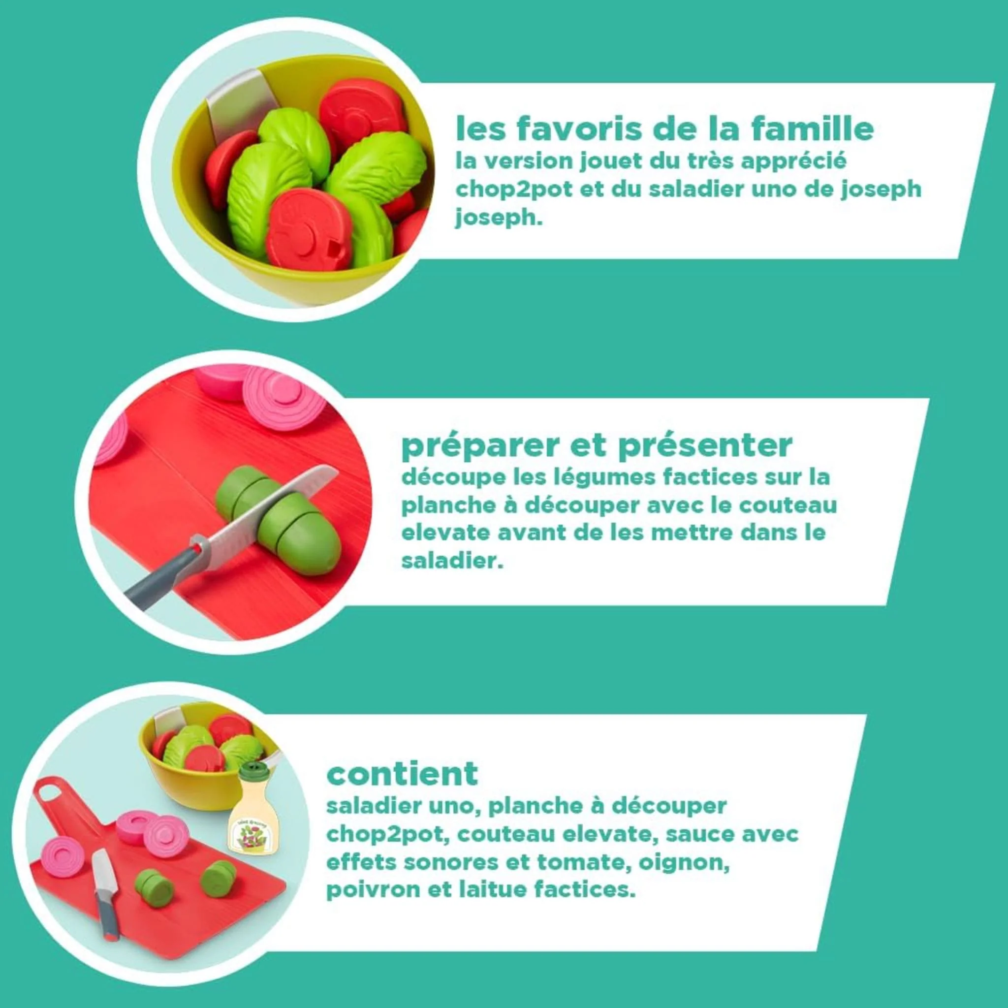 Ensemble de Jeu de Cuisine - Planche à découper et Saladier - Image 5