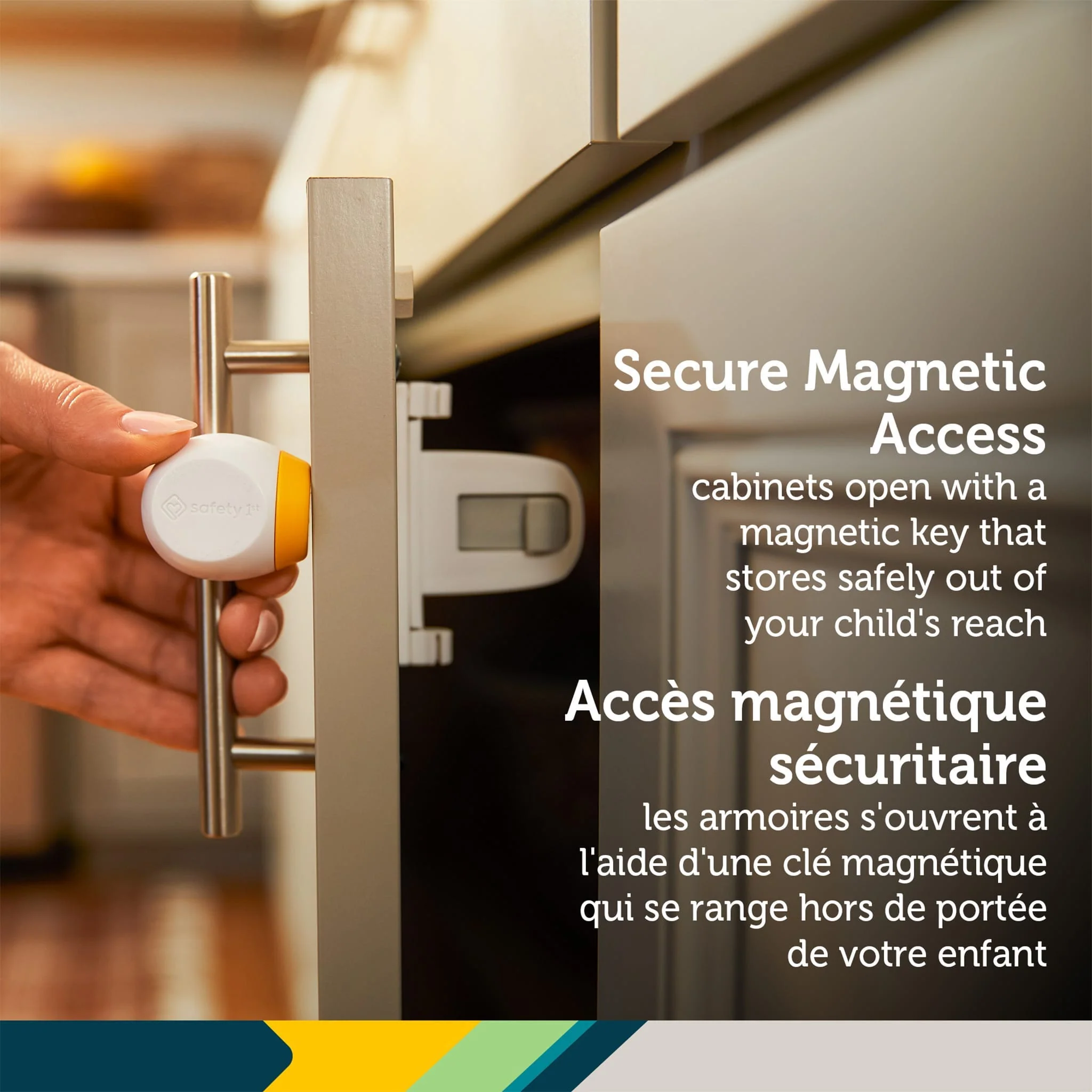 Ensemble Verrous Magnétiques 2 verrous et 1 clé - Image 3