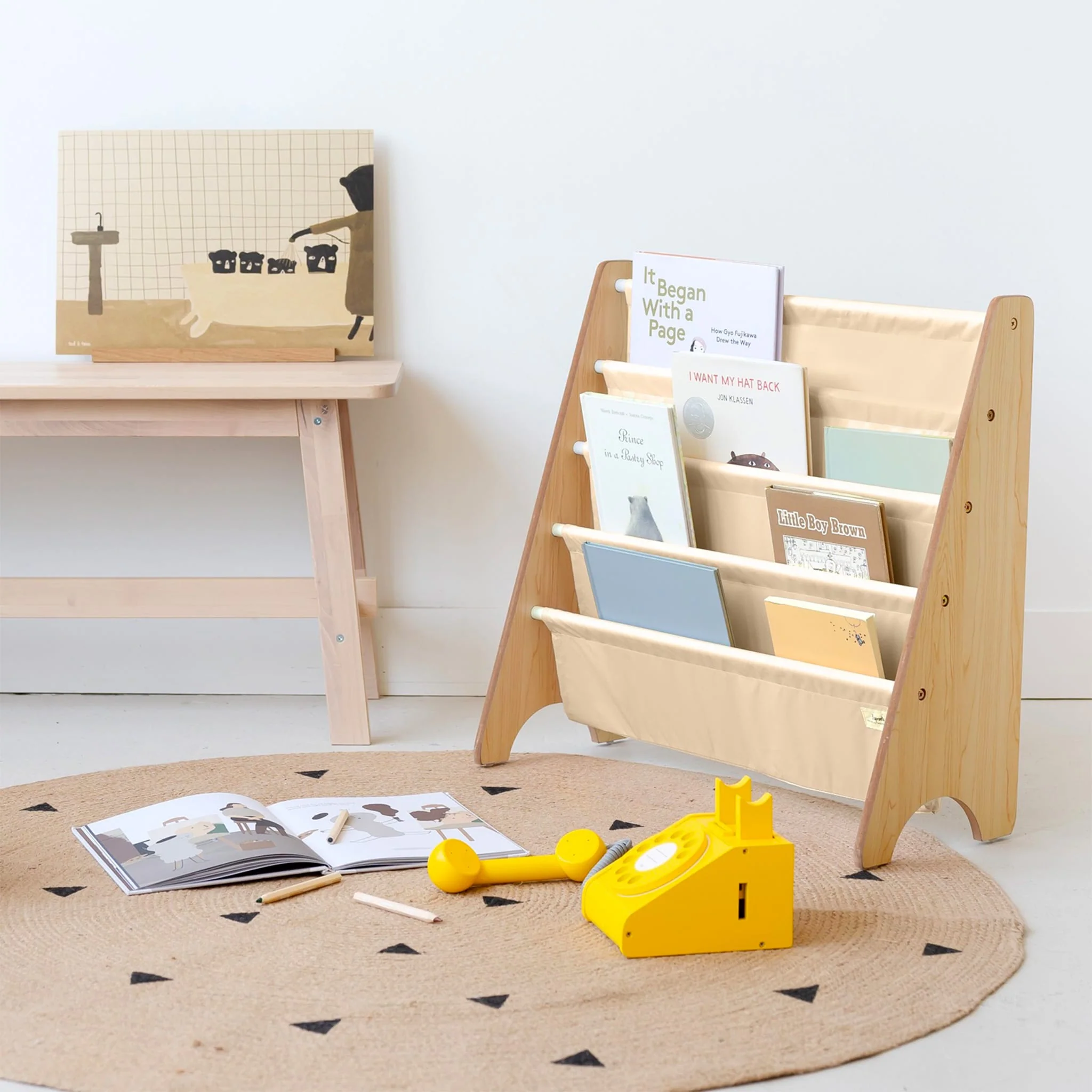 Étagère à Livres - Beige - Image 6