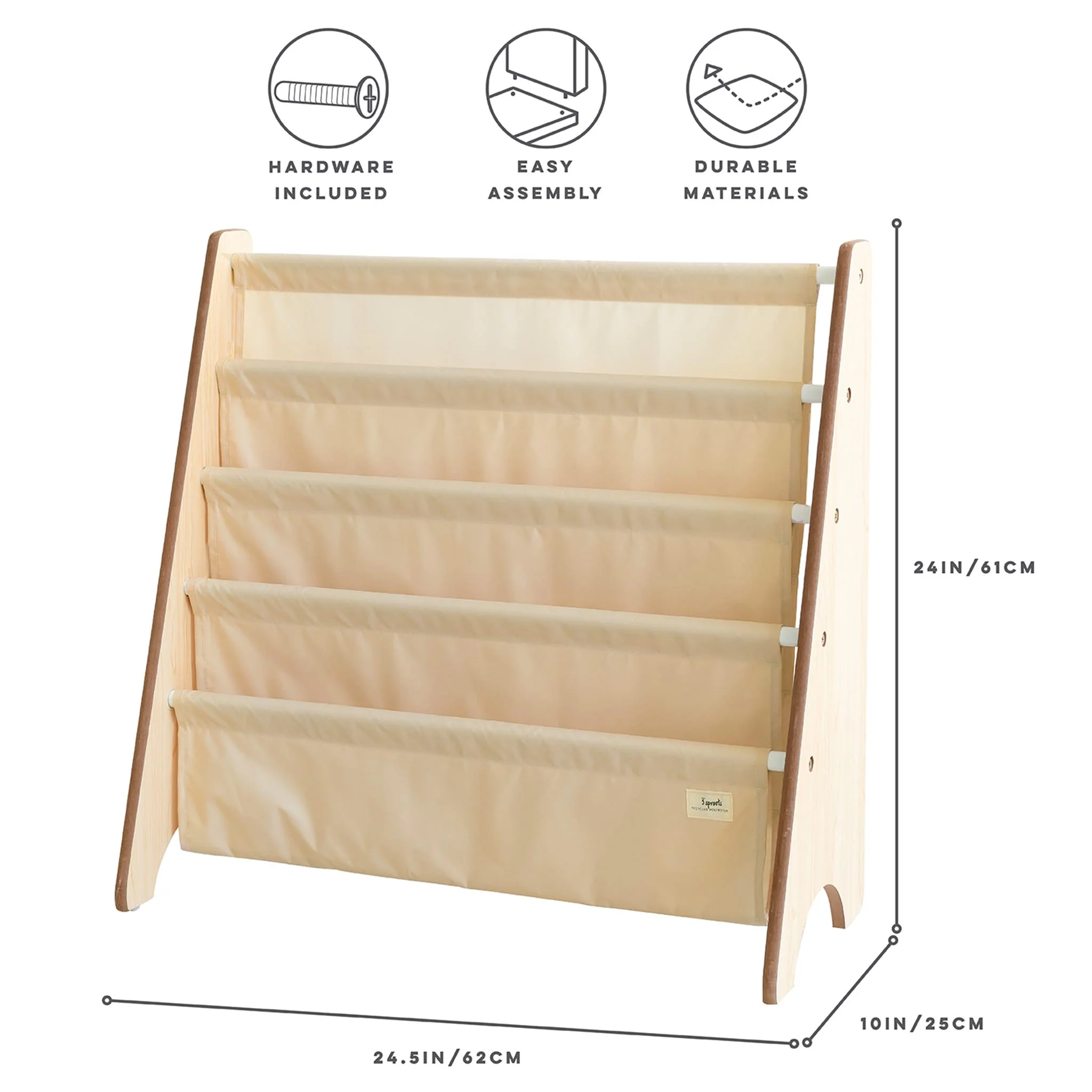 Étagère à Livres - Beige - Image 8