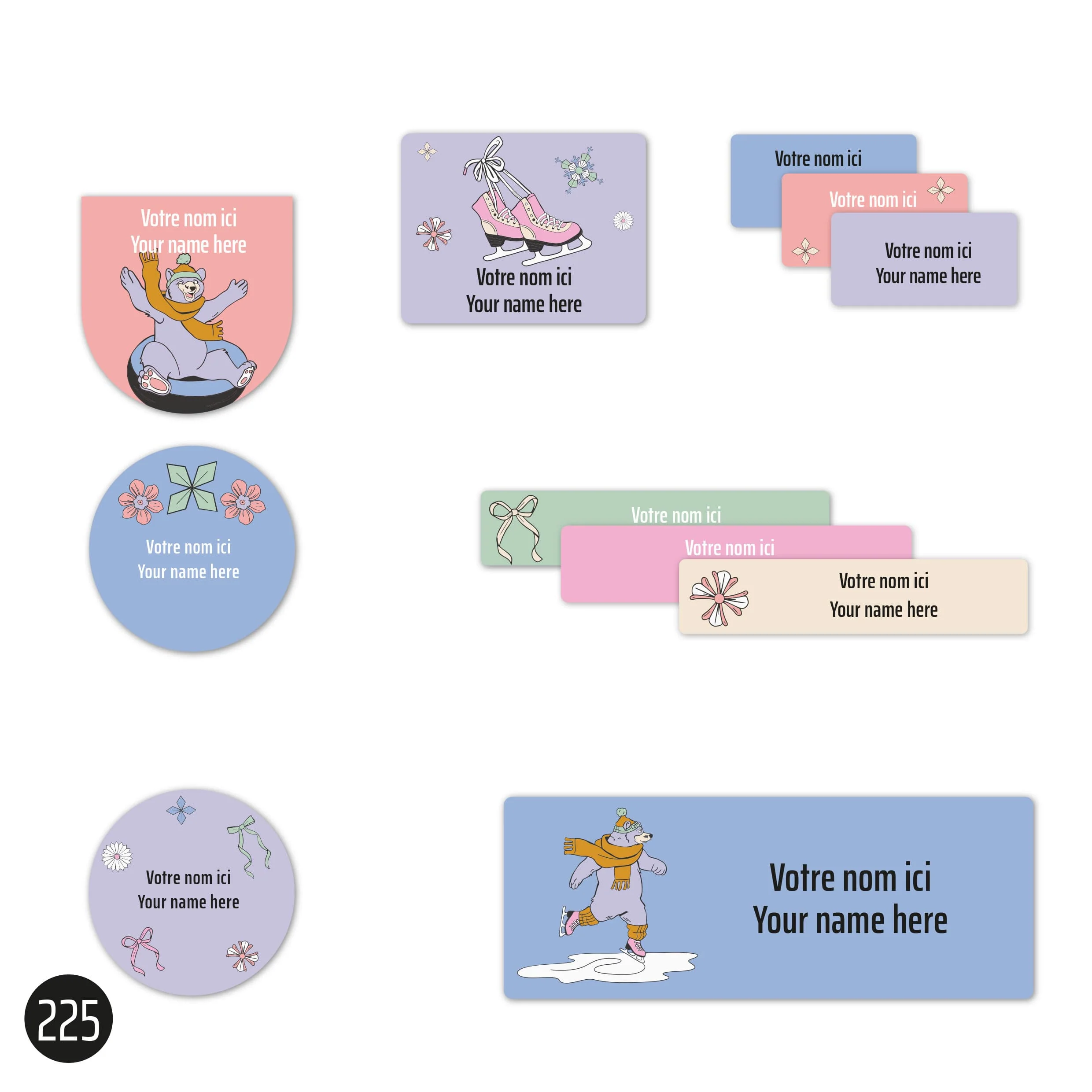 Étiquettes Scolaire - Patin (EXCLUSIVITÉ CLÉMENT X BIRDZ) - Image 5