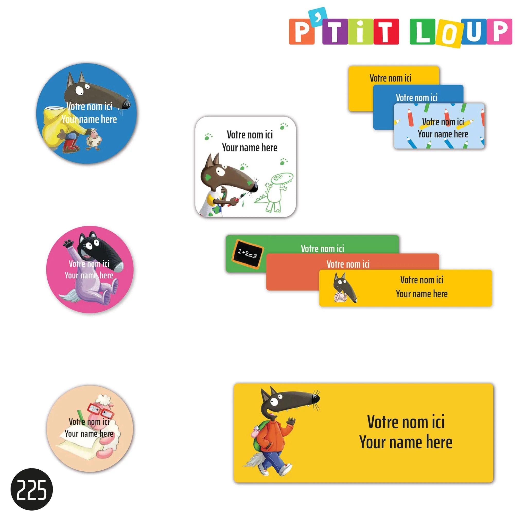 Étiquettes Scolaire - P'tit Loup - Image 6