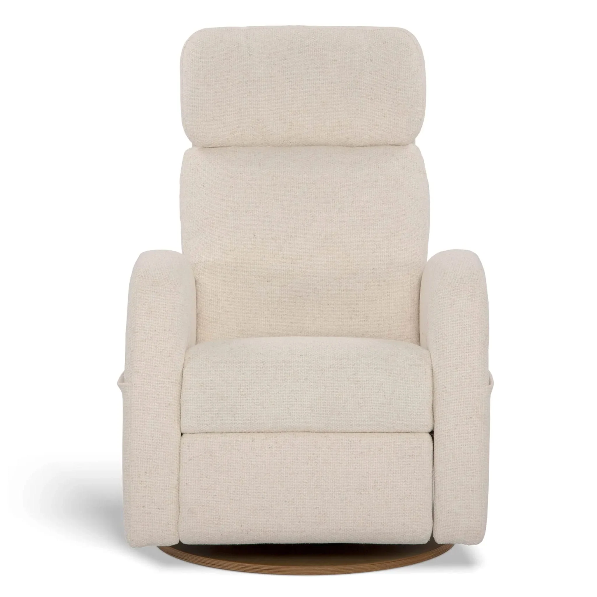 Fauteuil Berçant Inclinable Pivotant Hailey Henequen avec Mécanisme Électrique (Tissu anti-tache) - Image 5