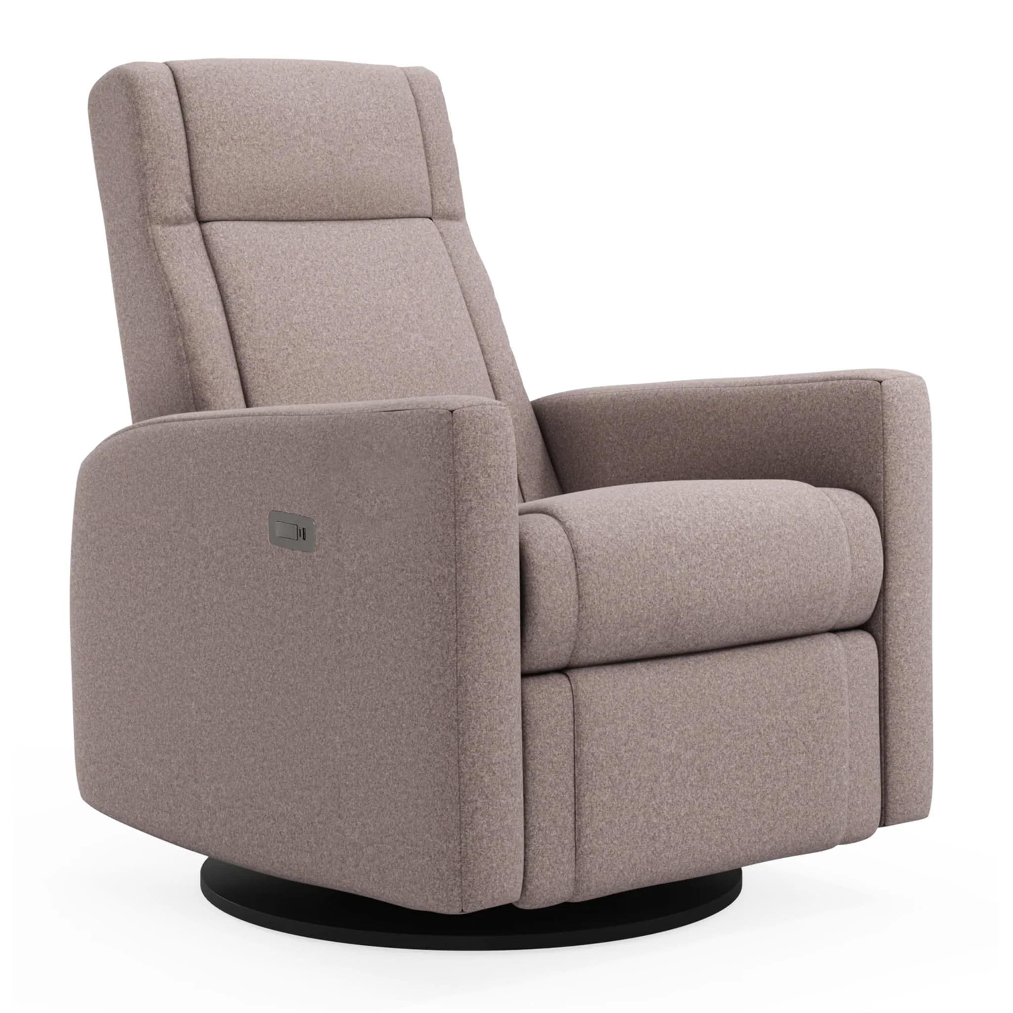 Fauteuil Berçant et Pivotant Nelly - Arlo Beige avec Mécanisme Électrique