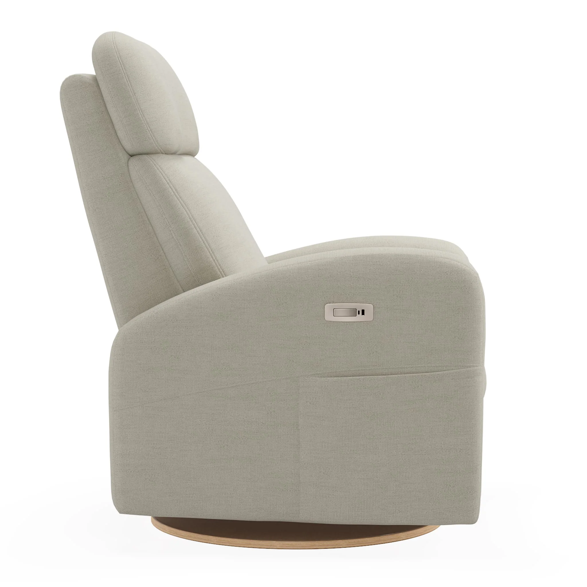 Fauteuil Berçant Inclinable Pivotant Hailey Como Sand avec Mécanisme Électrique - Image 3