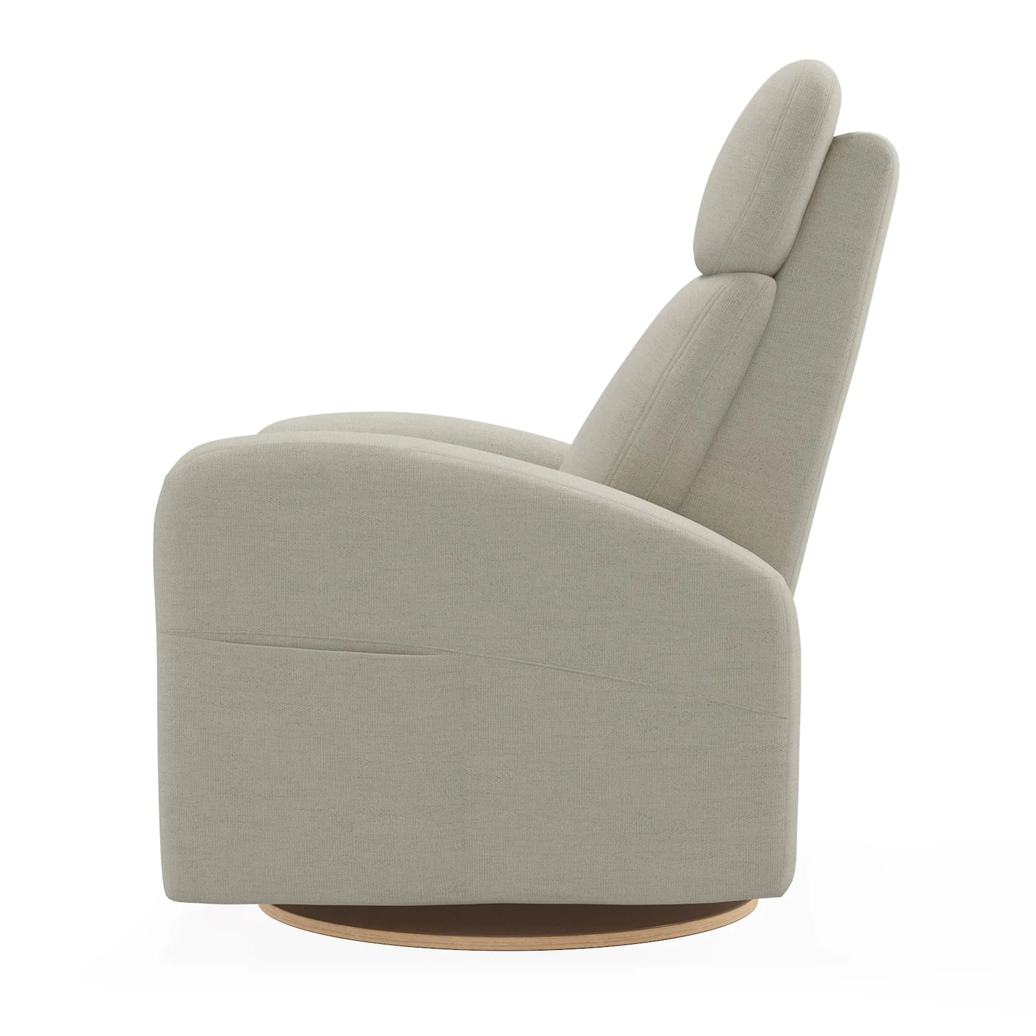 Fauteuil Berçant Inclinable Pivotant Hailey Como Sand avec Mécanisme Électrique - Image 5
